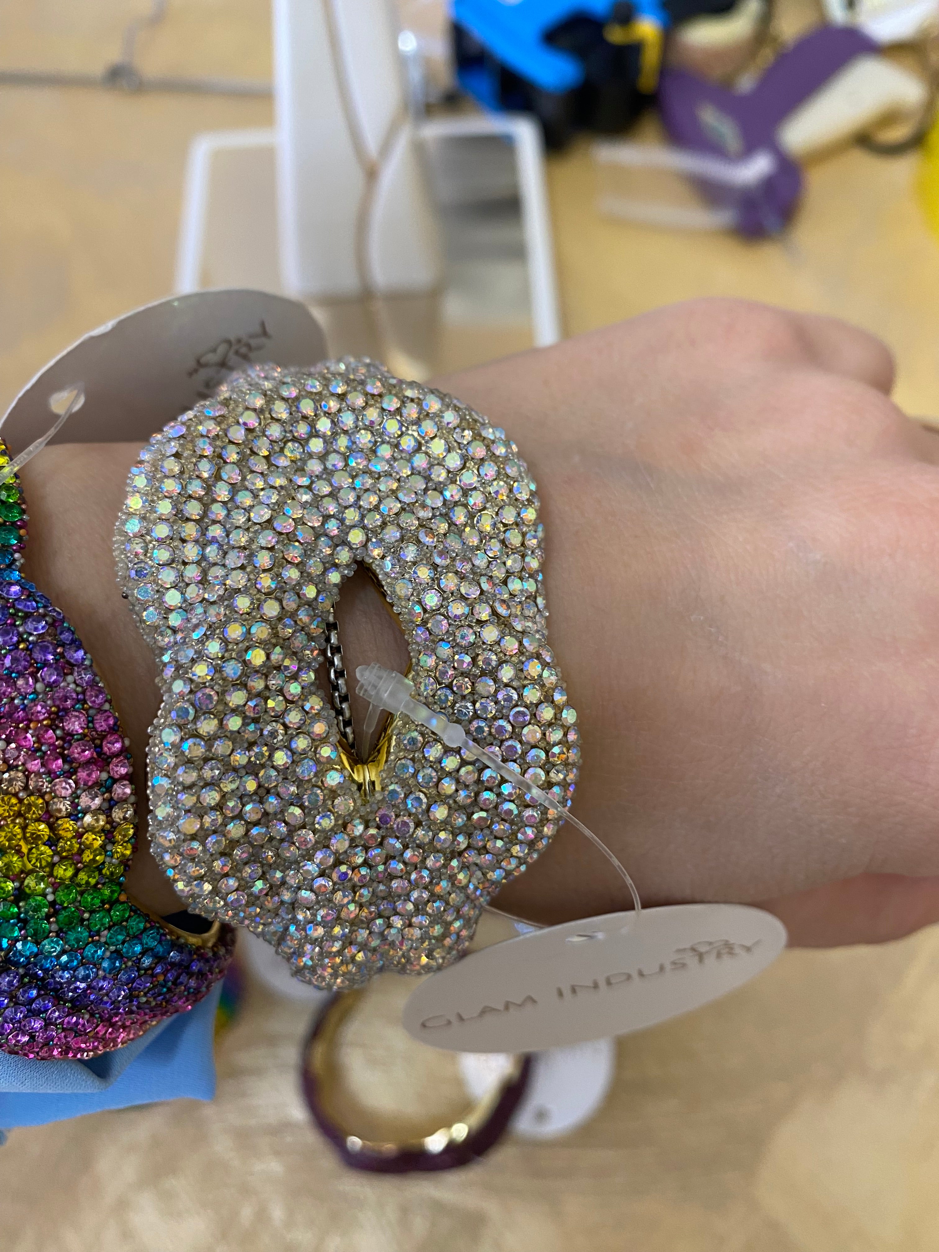 Bracciale nodo brillantini