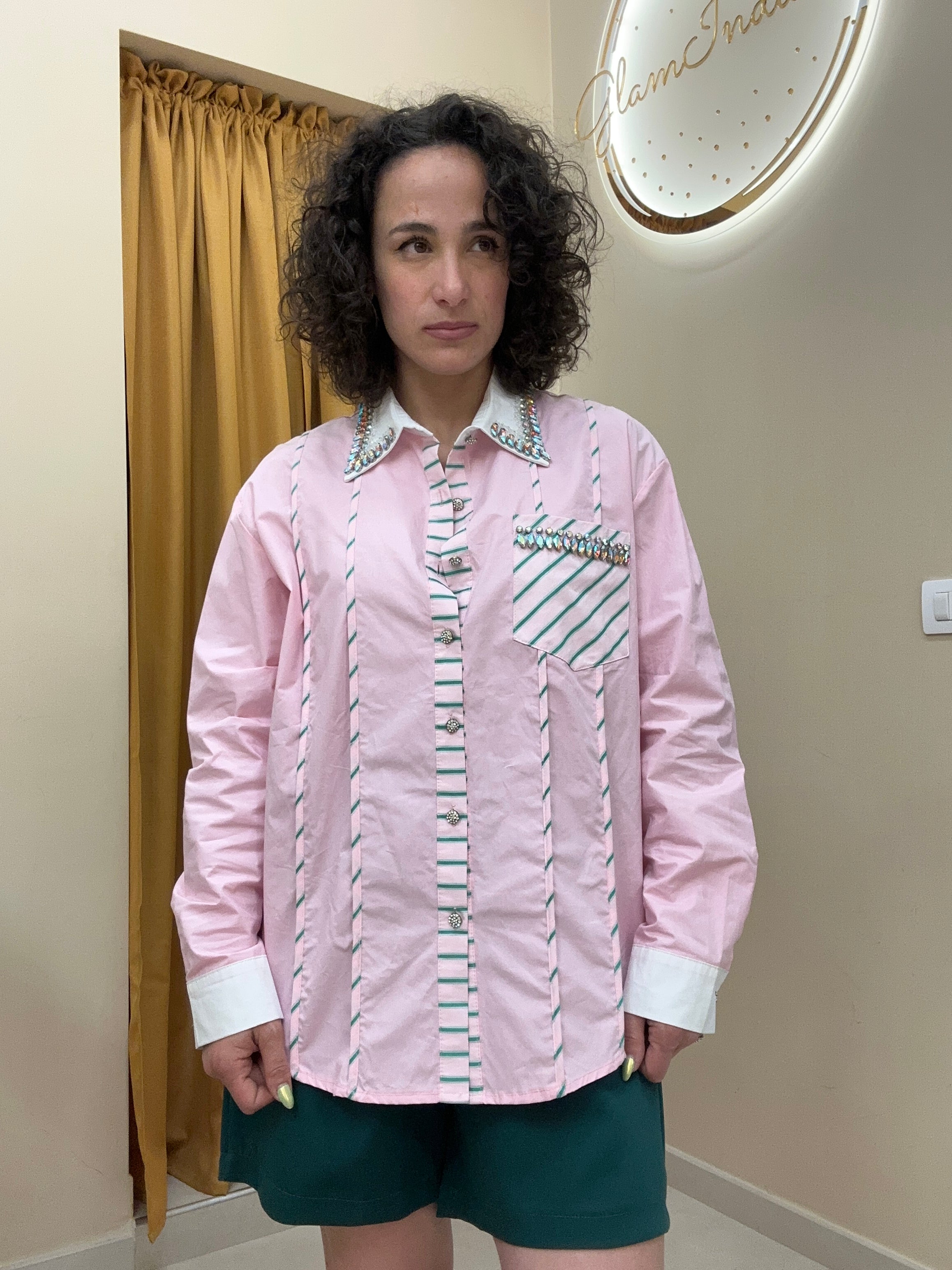 Camicia pink&green
