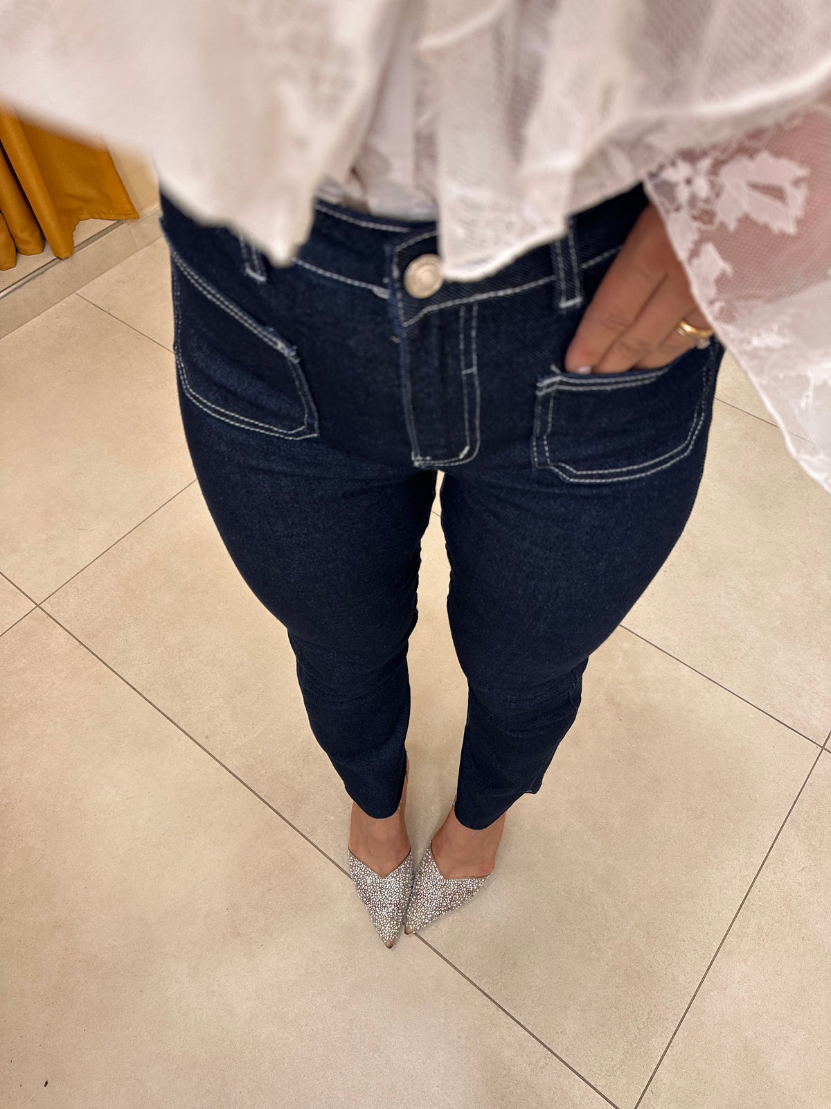 Denim blu&bianco Y6968