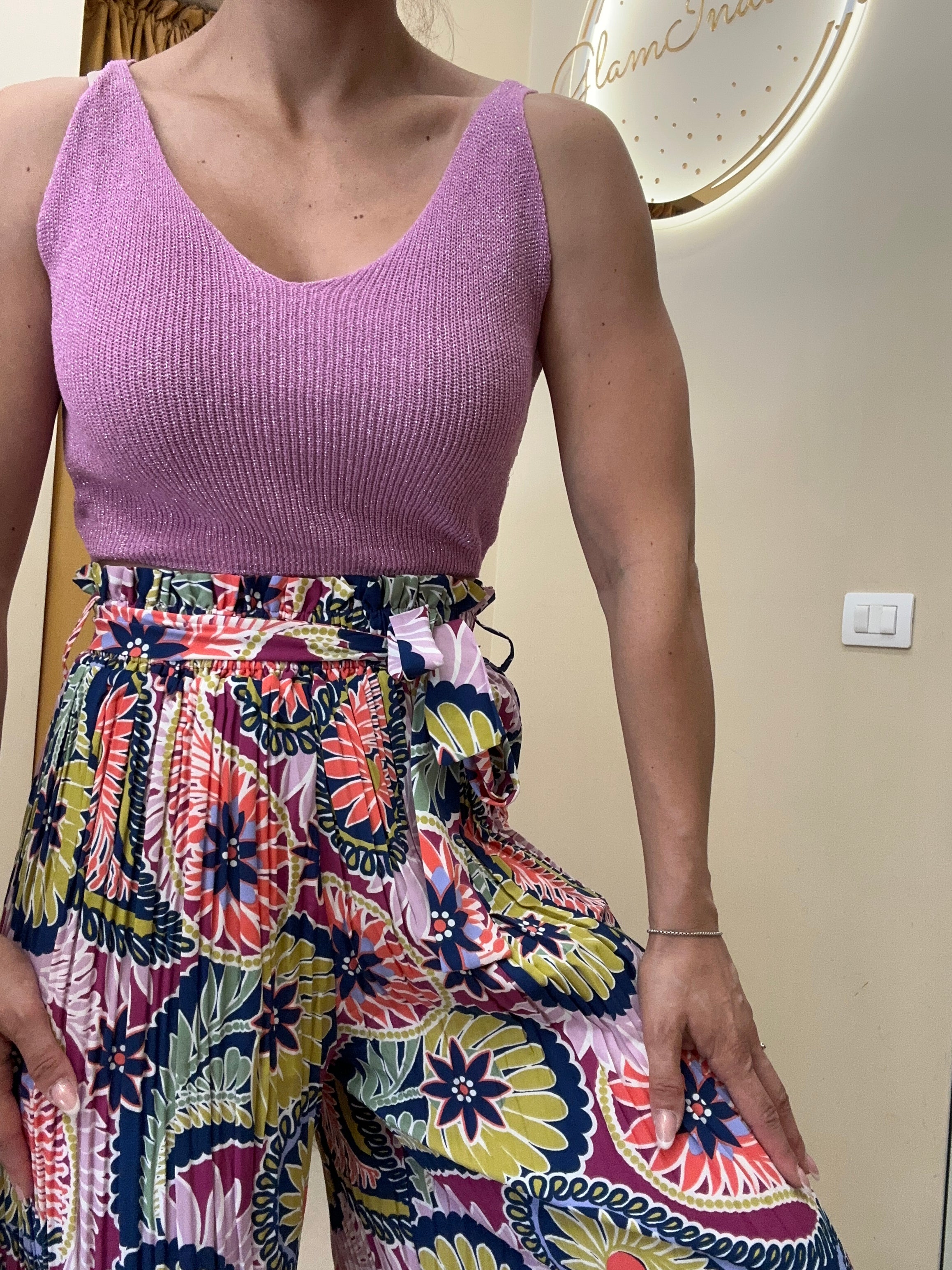 Top dettaglio lurex