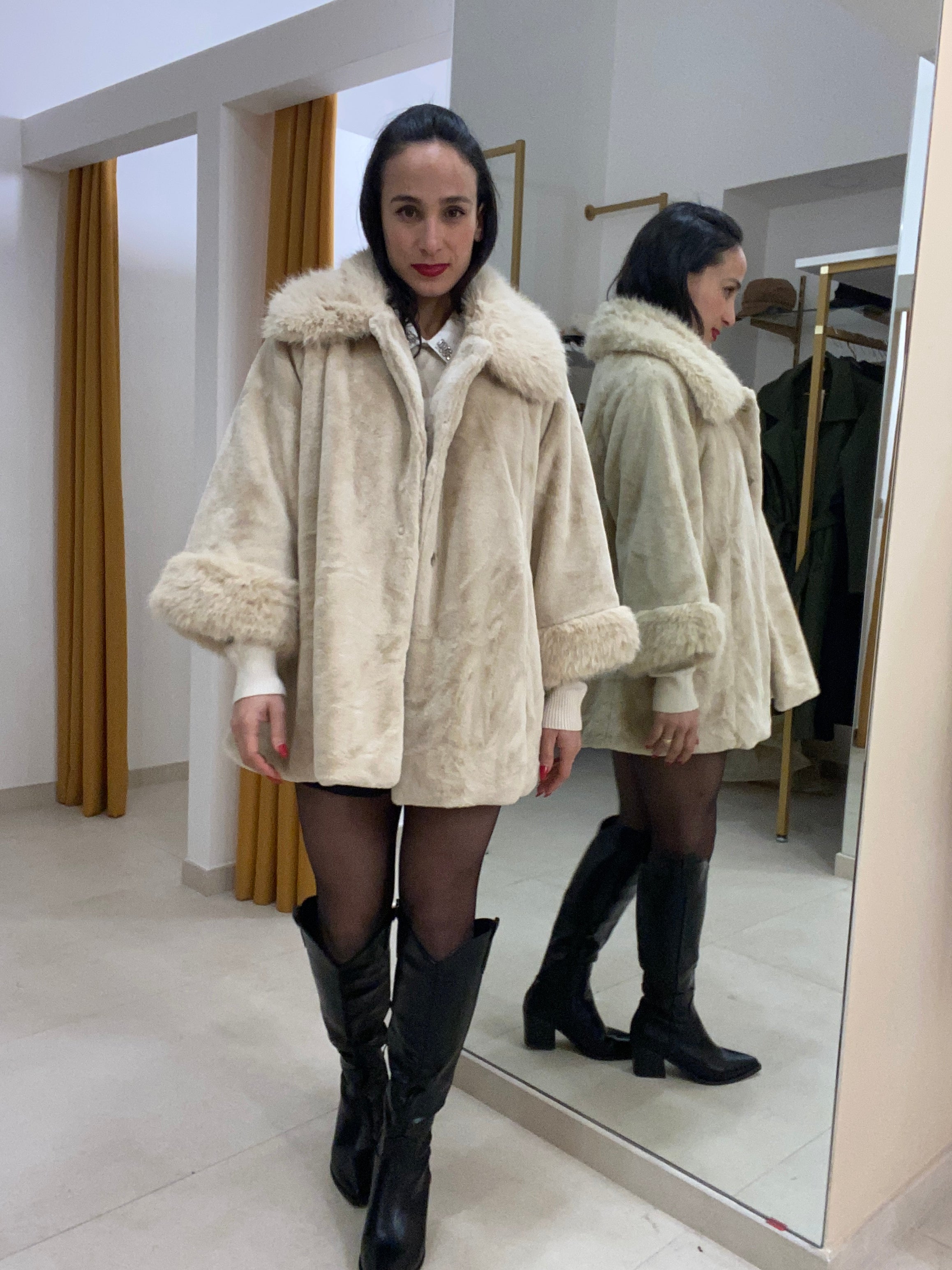 Cappottino mantella BEIGE