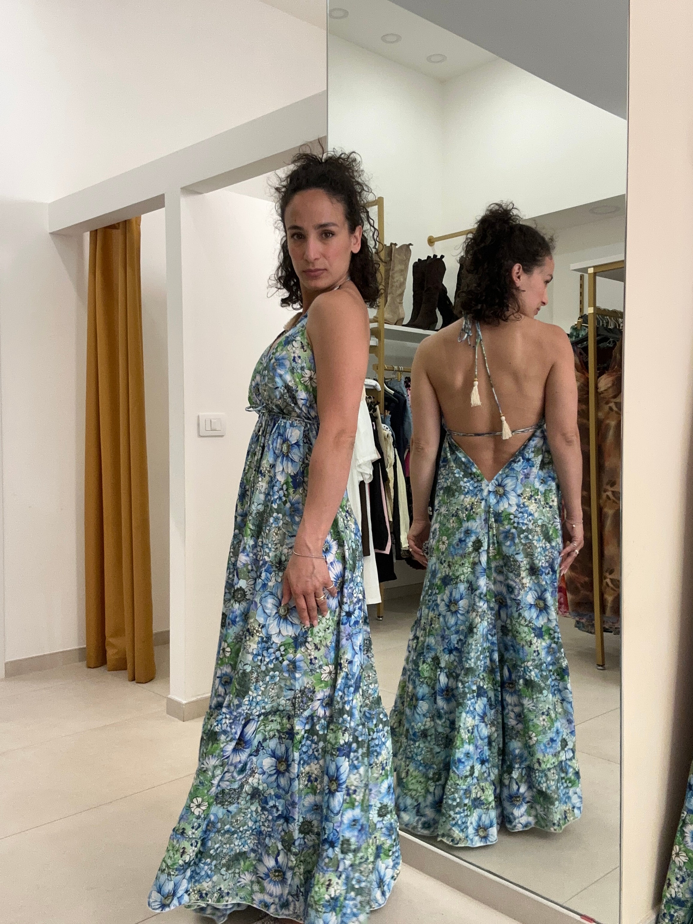 Abito India spettacolare CELESTE 203CH