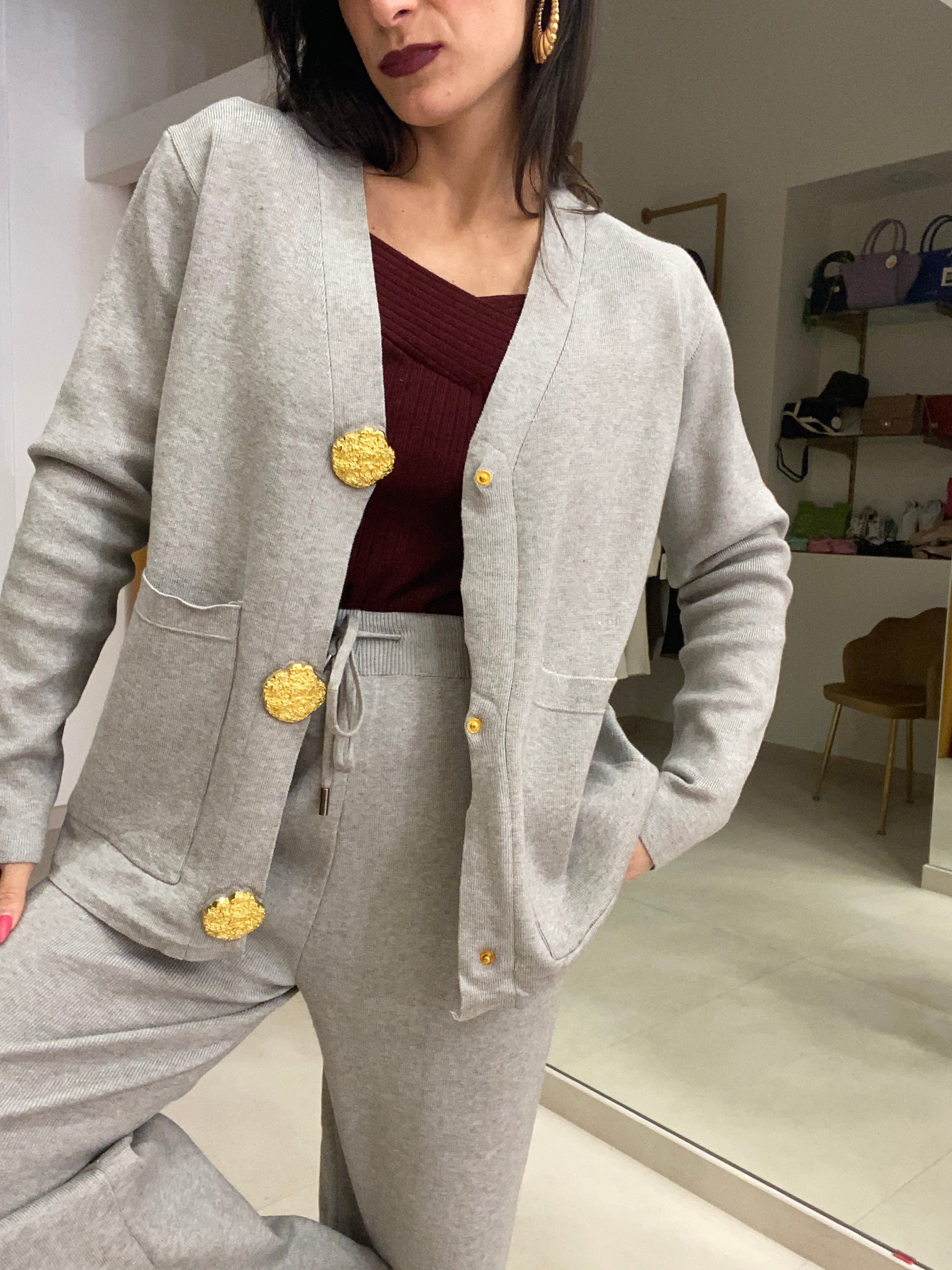 Coordinato bottoni oro