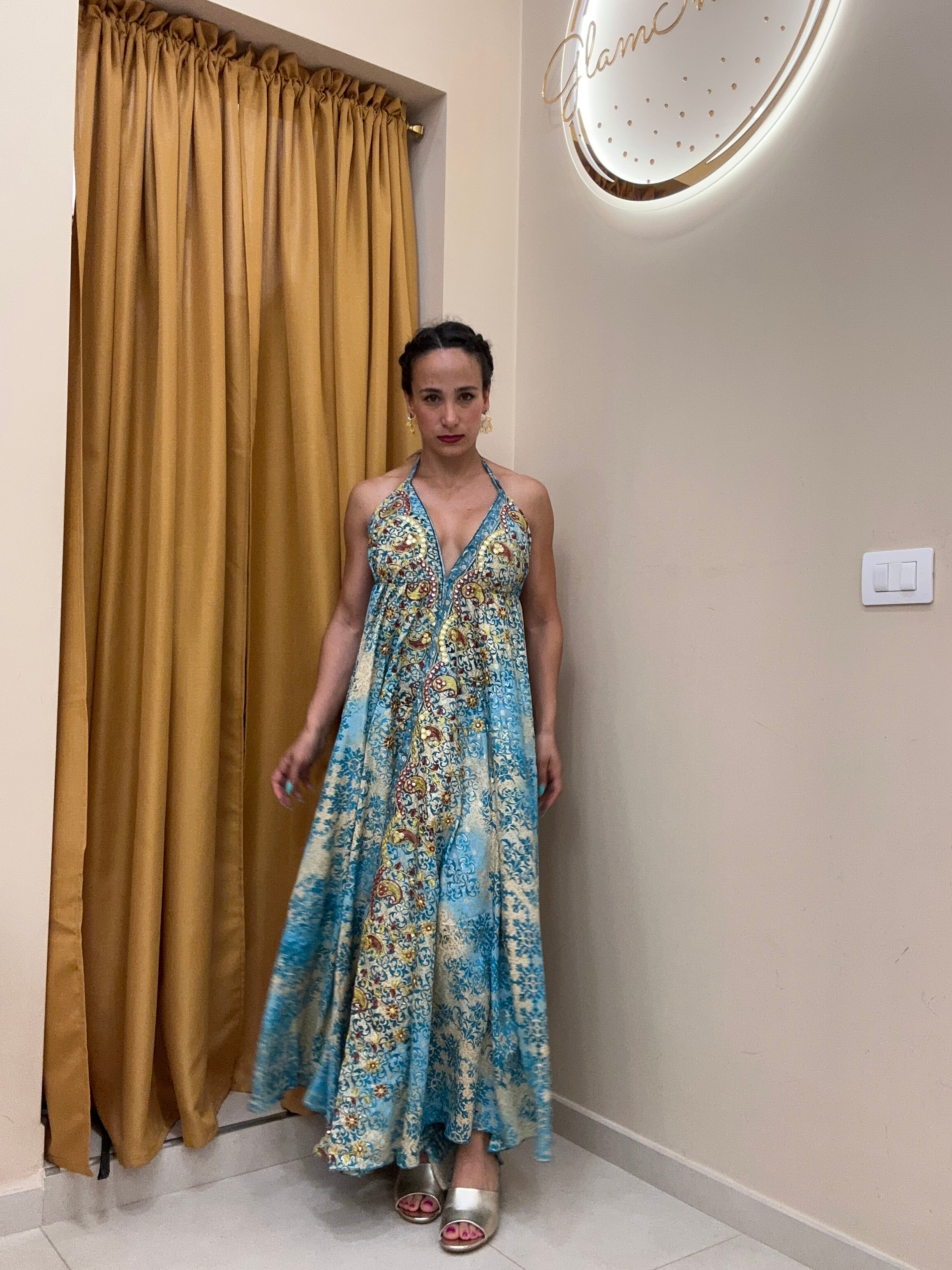 Abito india patch scollatura 2