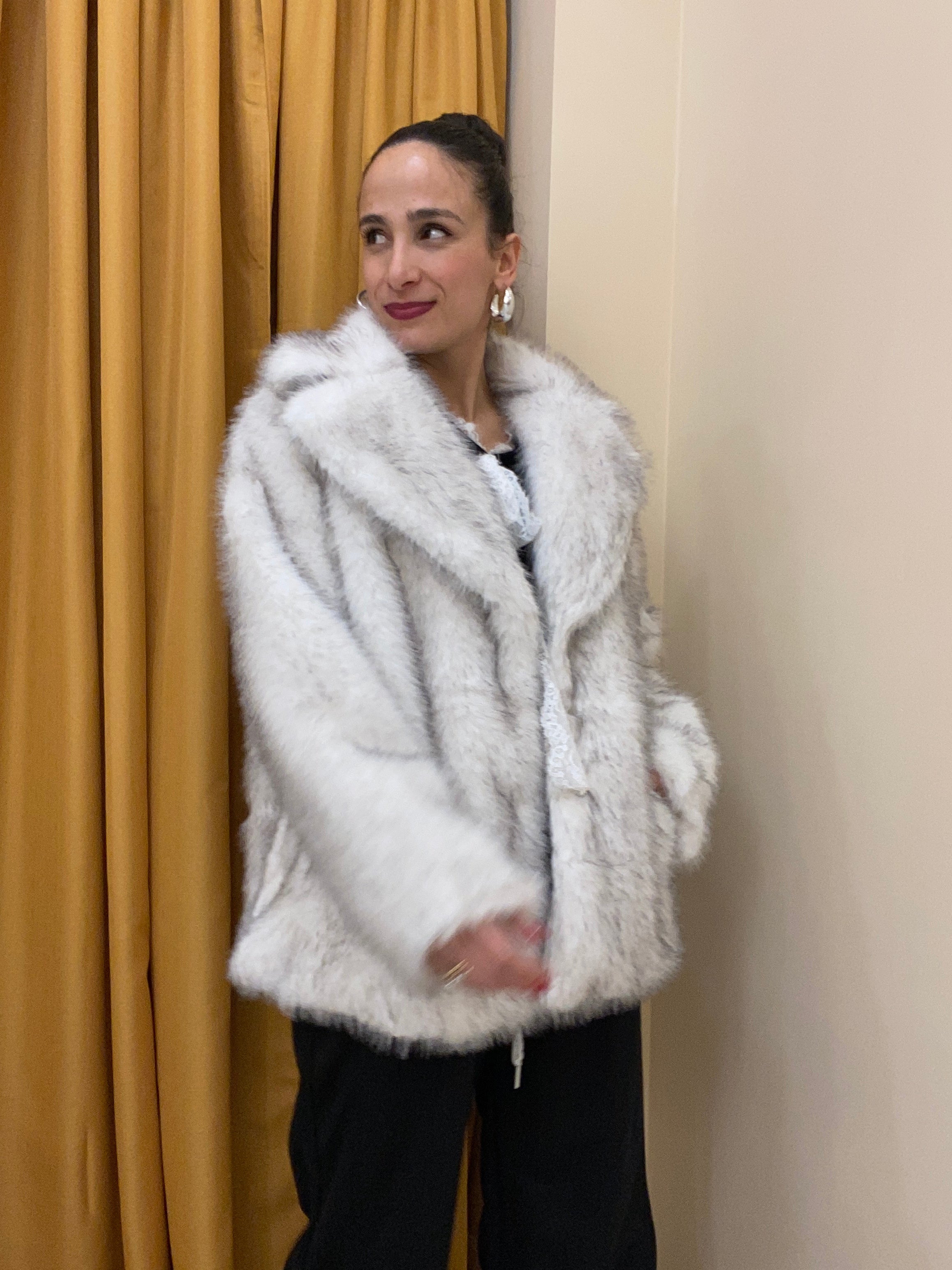 Eco pelliccia BIANCA donna delle nevi