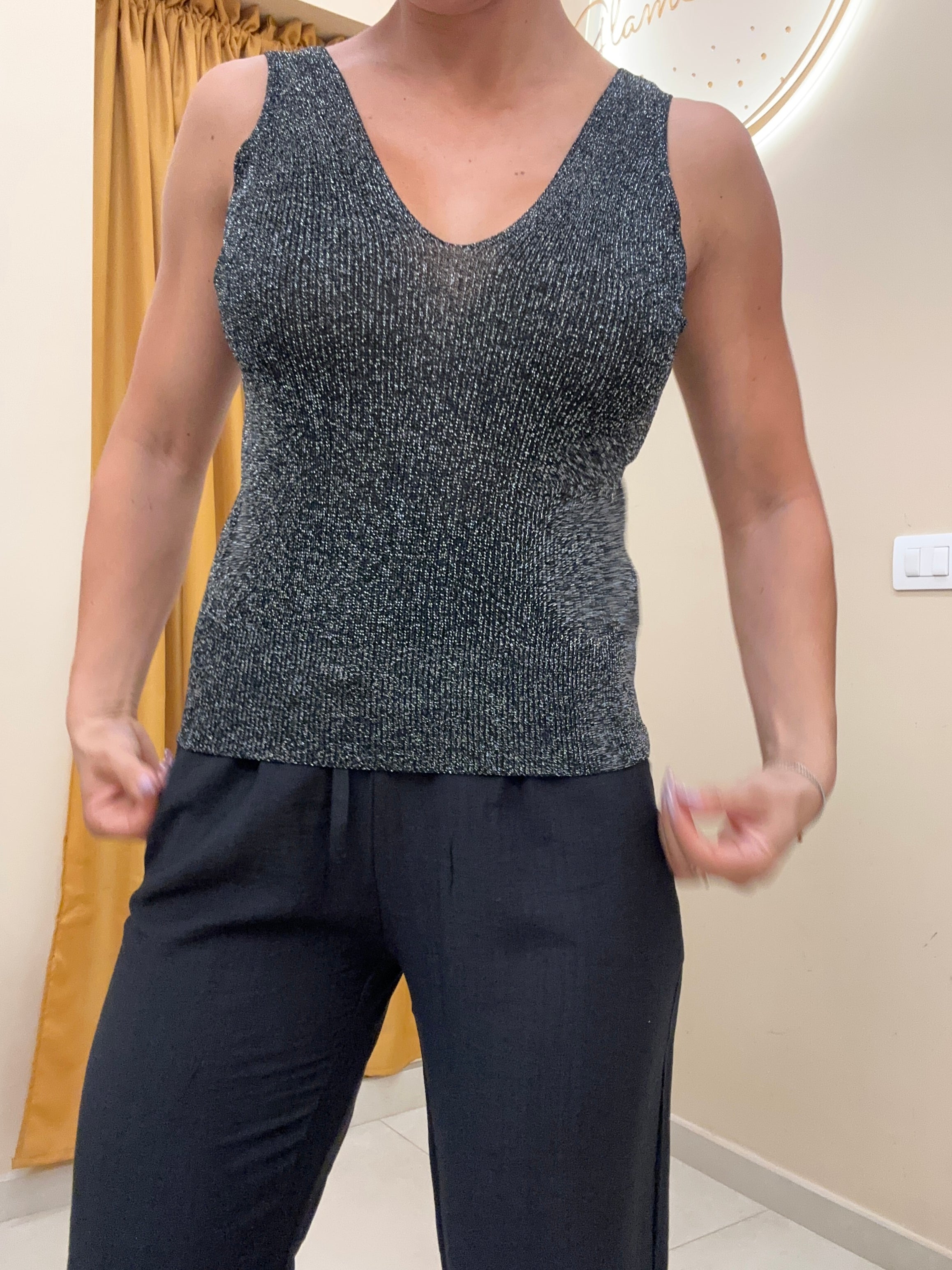 Top dettaglio lurex