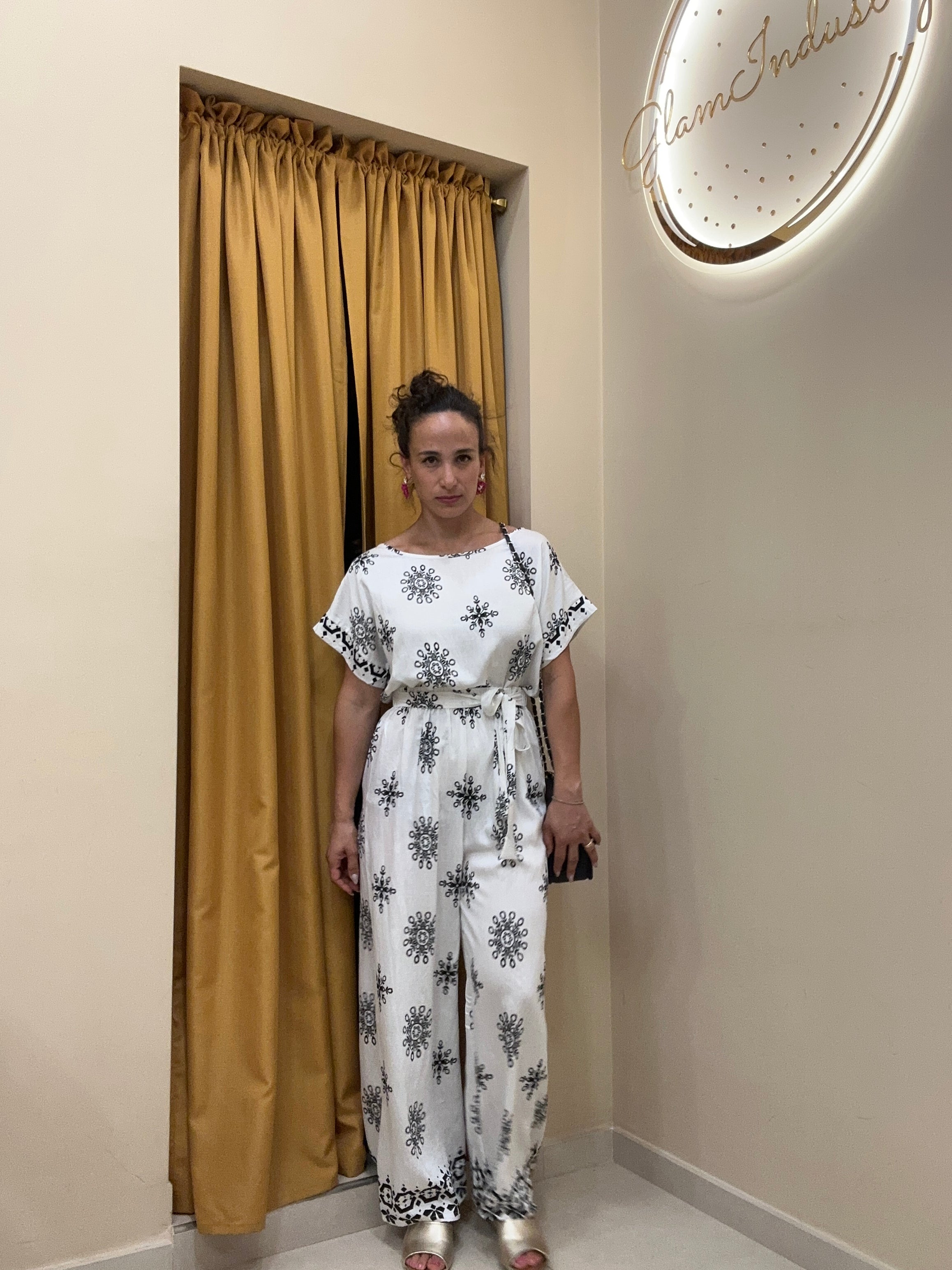Coordinato con pantalone fiocco