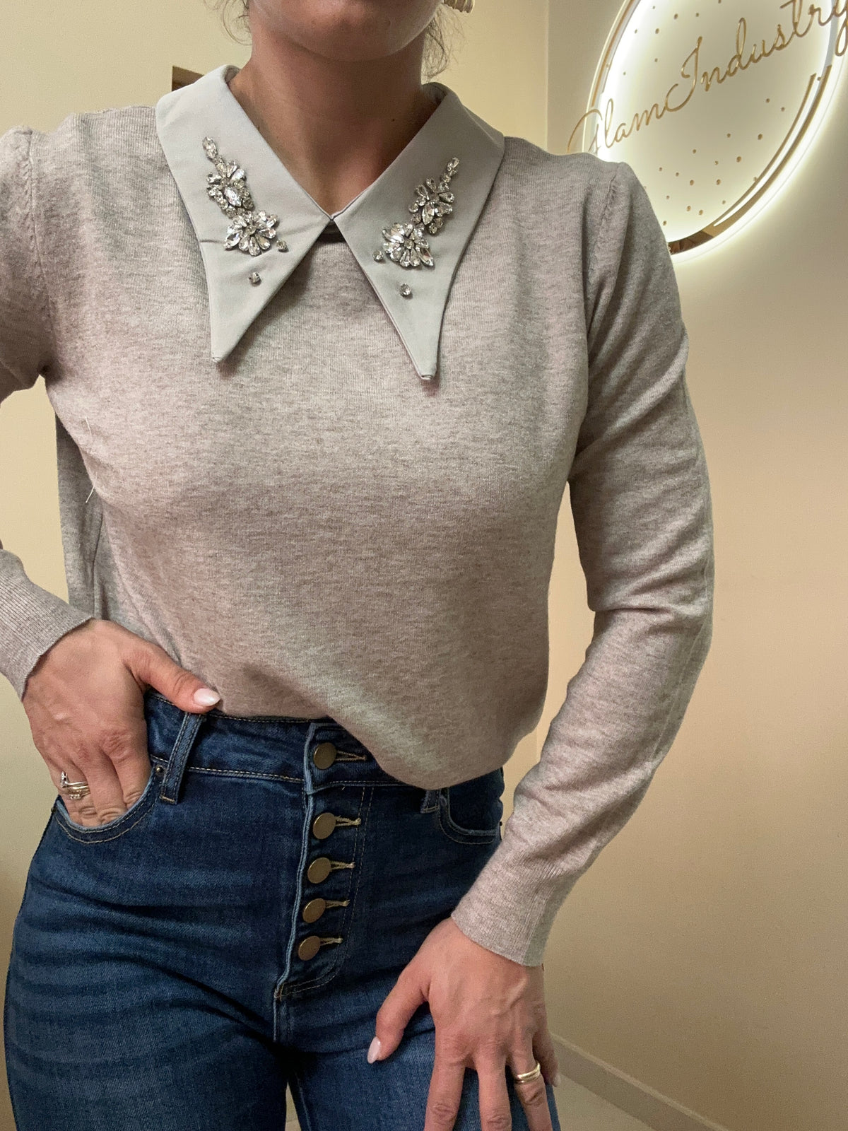 Maglione colletto non sobrio