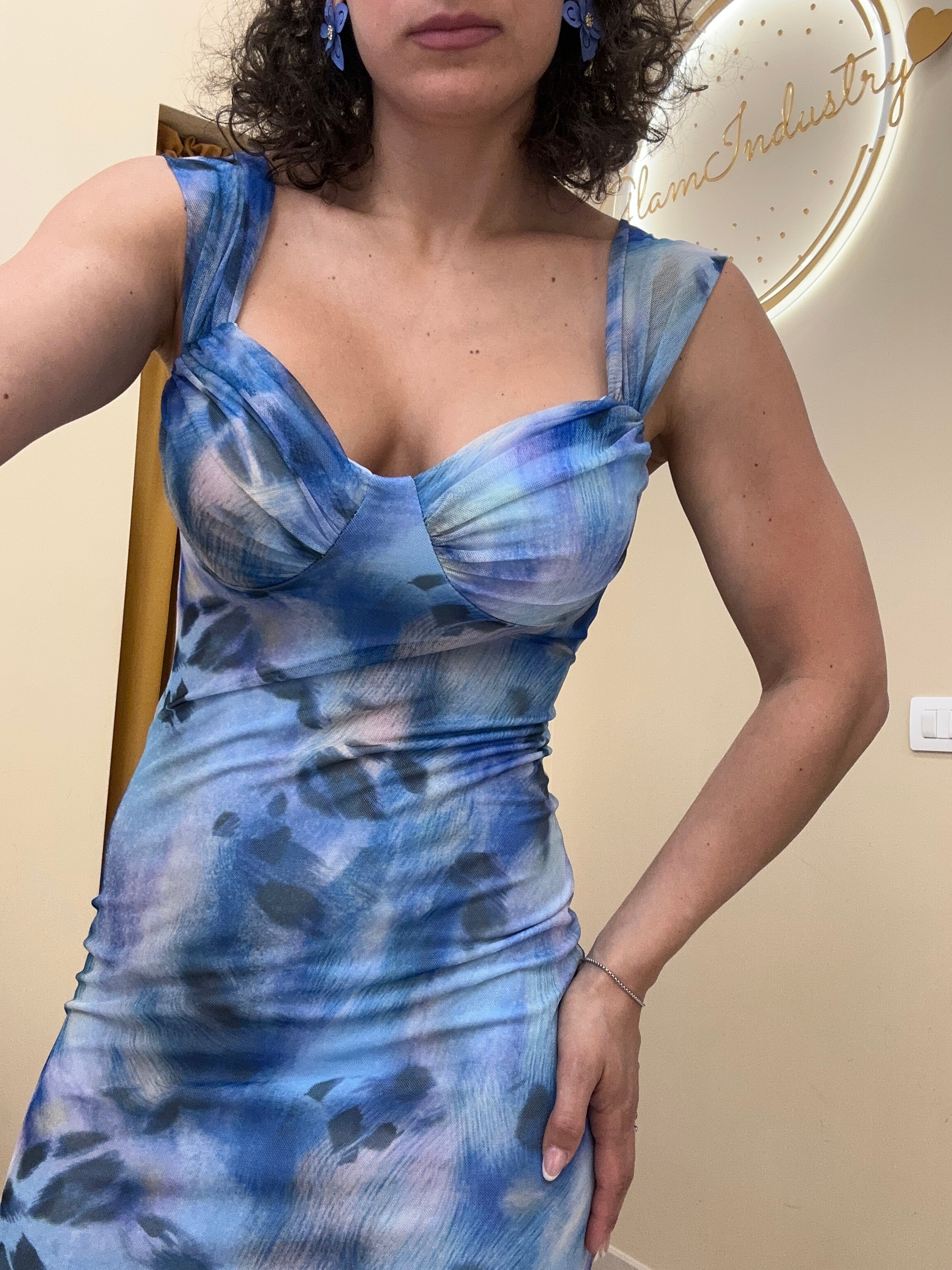 Tubino velato CELESTE