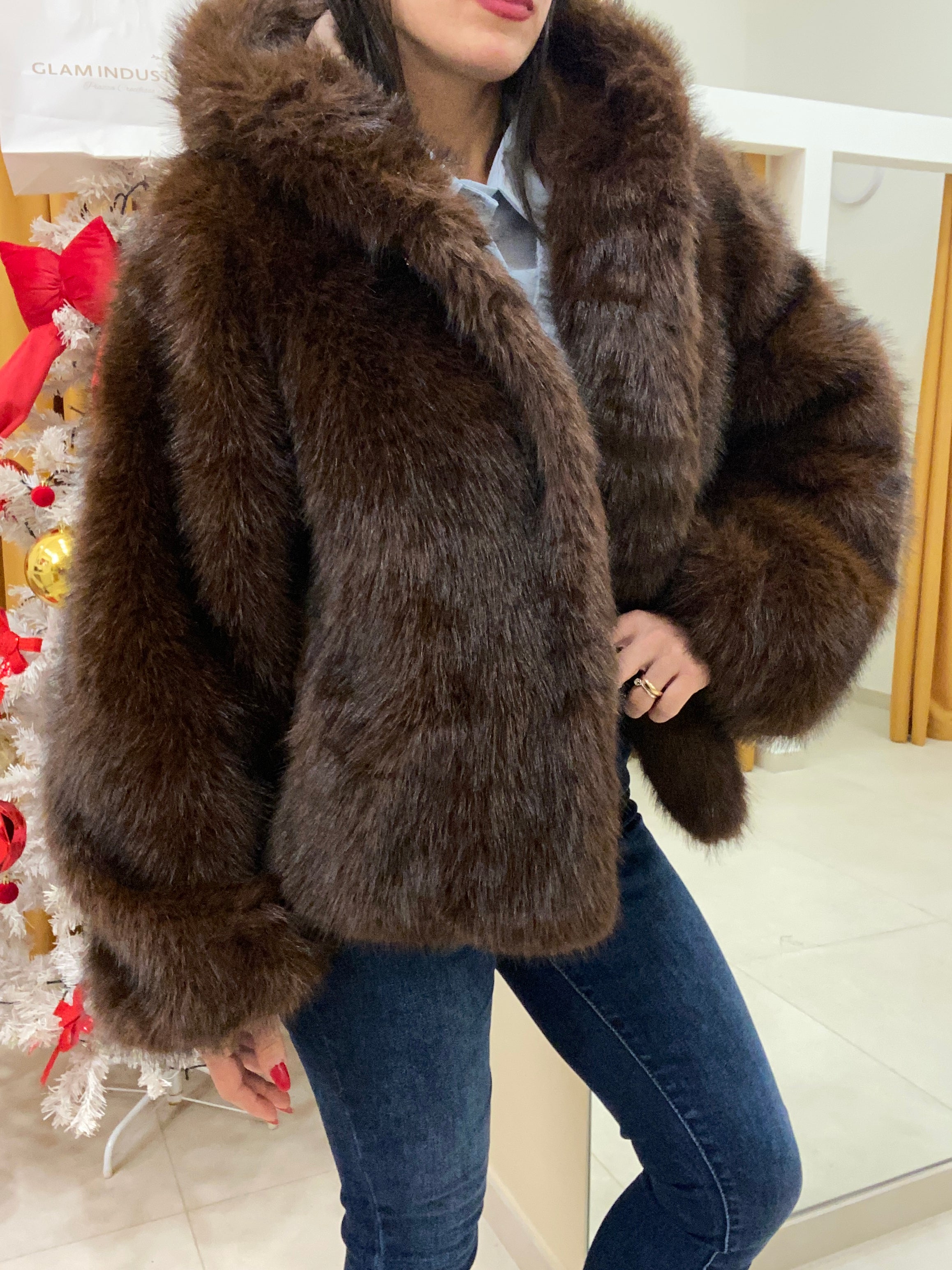 EcoPelliccia cappuccio con elastico