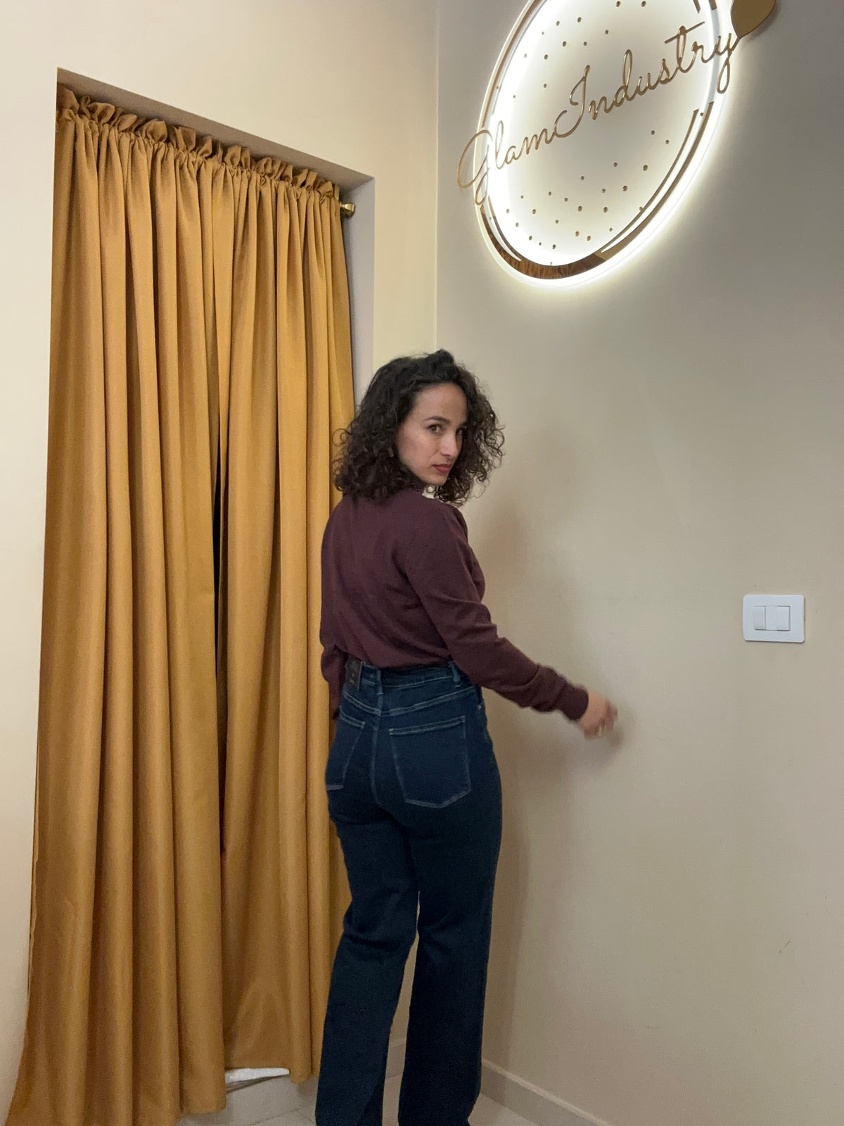 Denim blu particolare