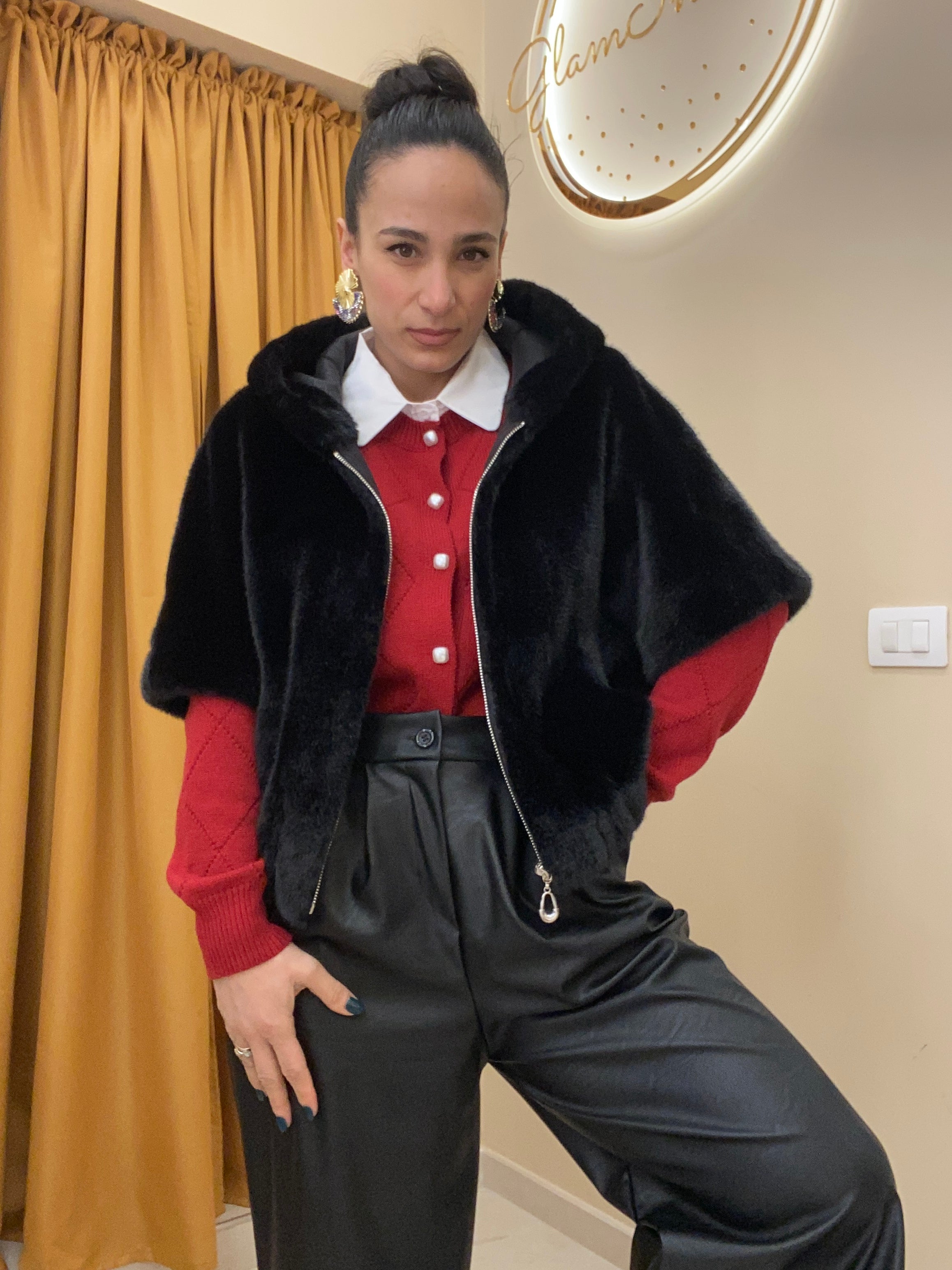 Ecopelliccia manica corta