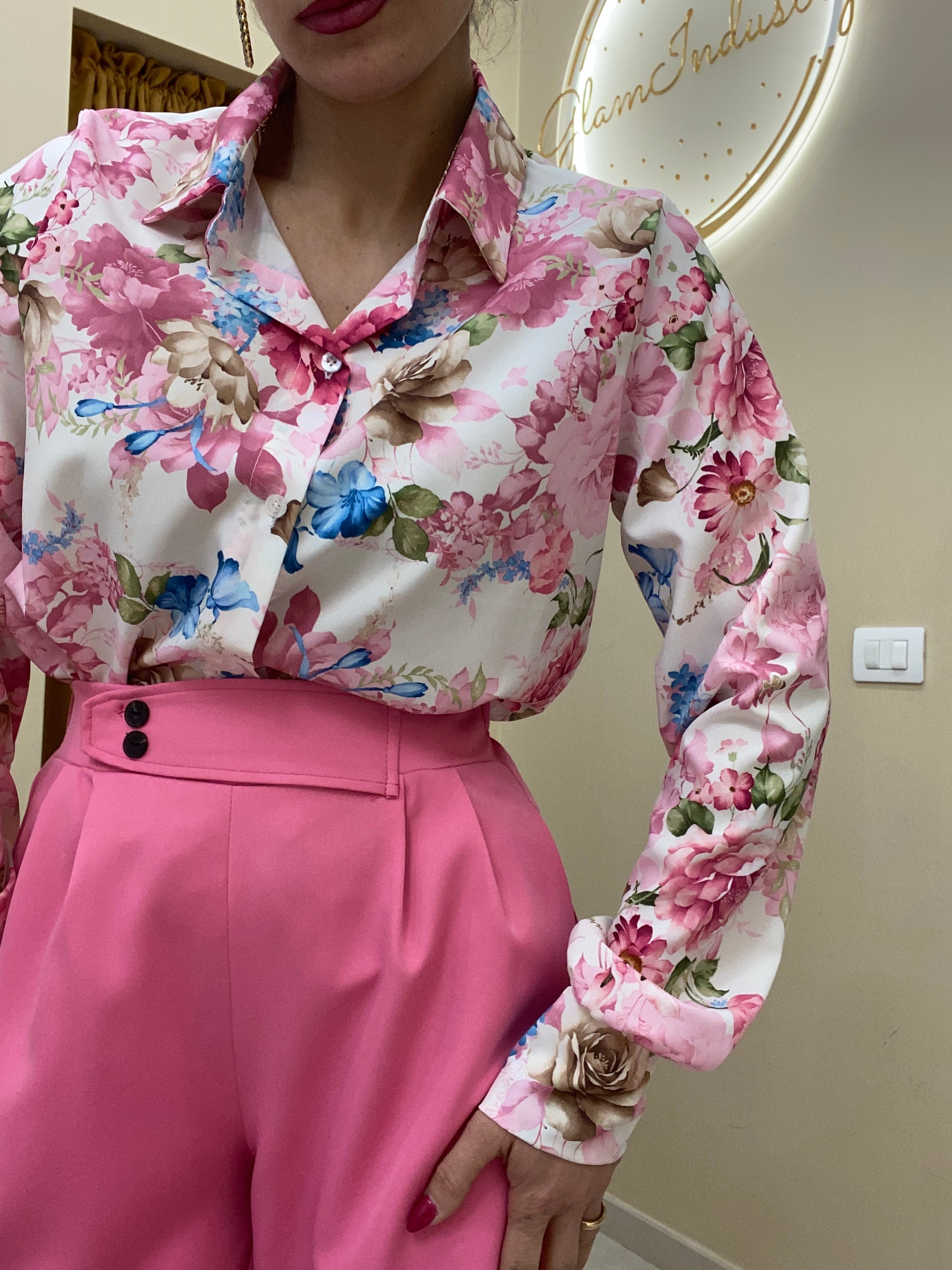 Camicia primavera fucsia