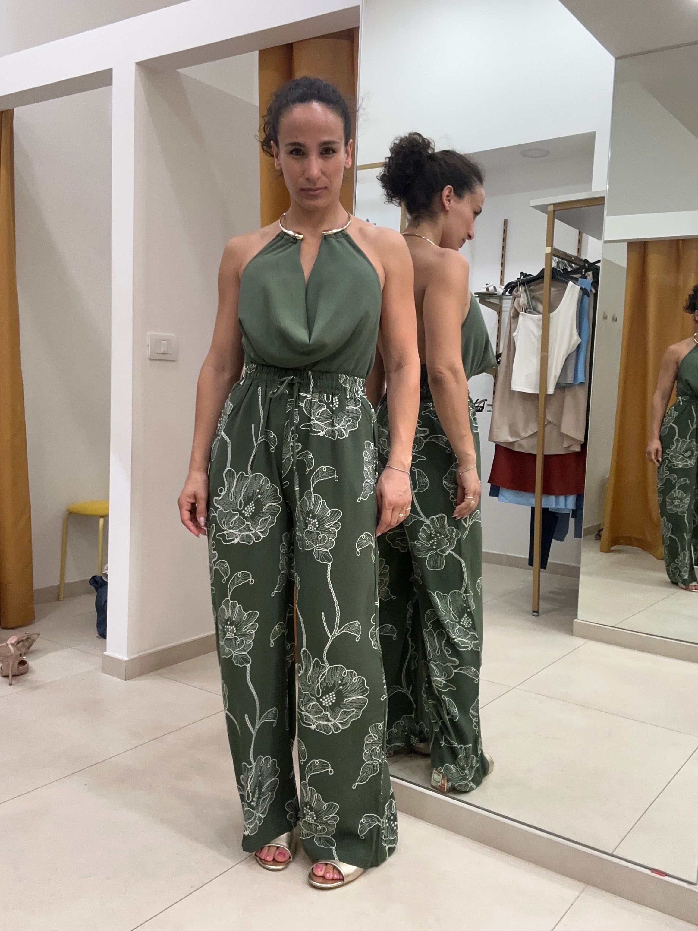 Pantalone fiorato
