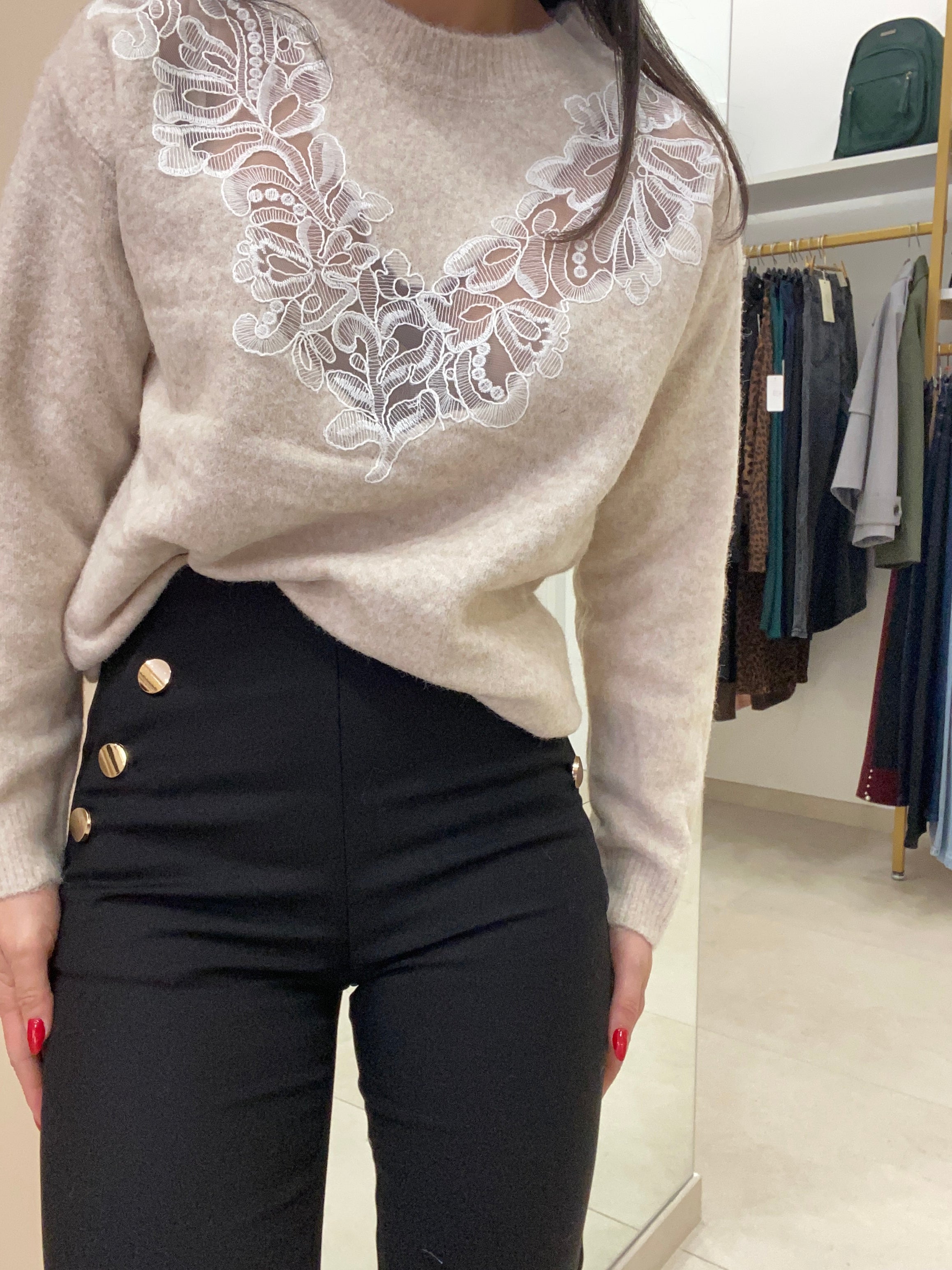 Pantalone wow bott oro