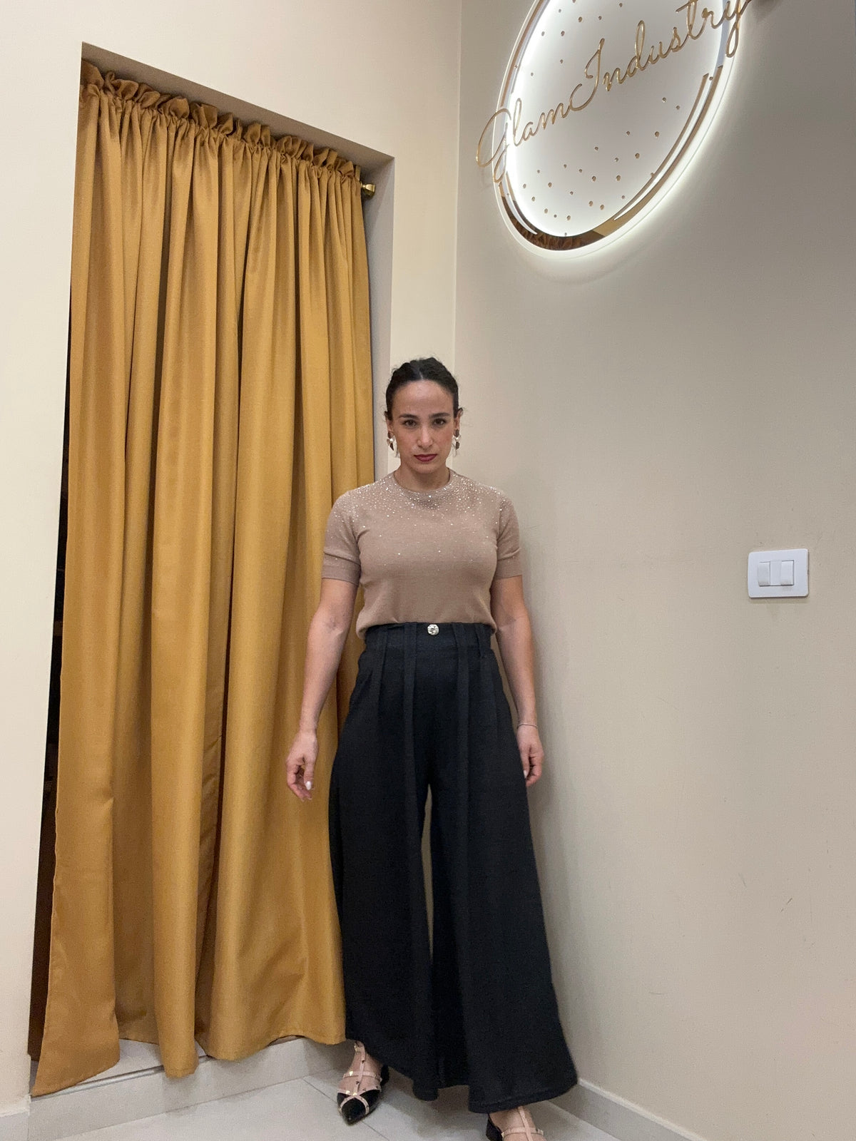Pantalone campana over