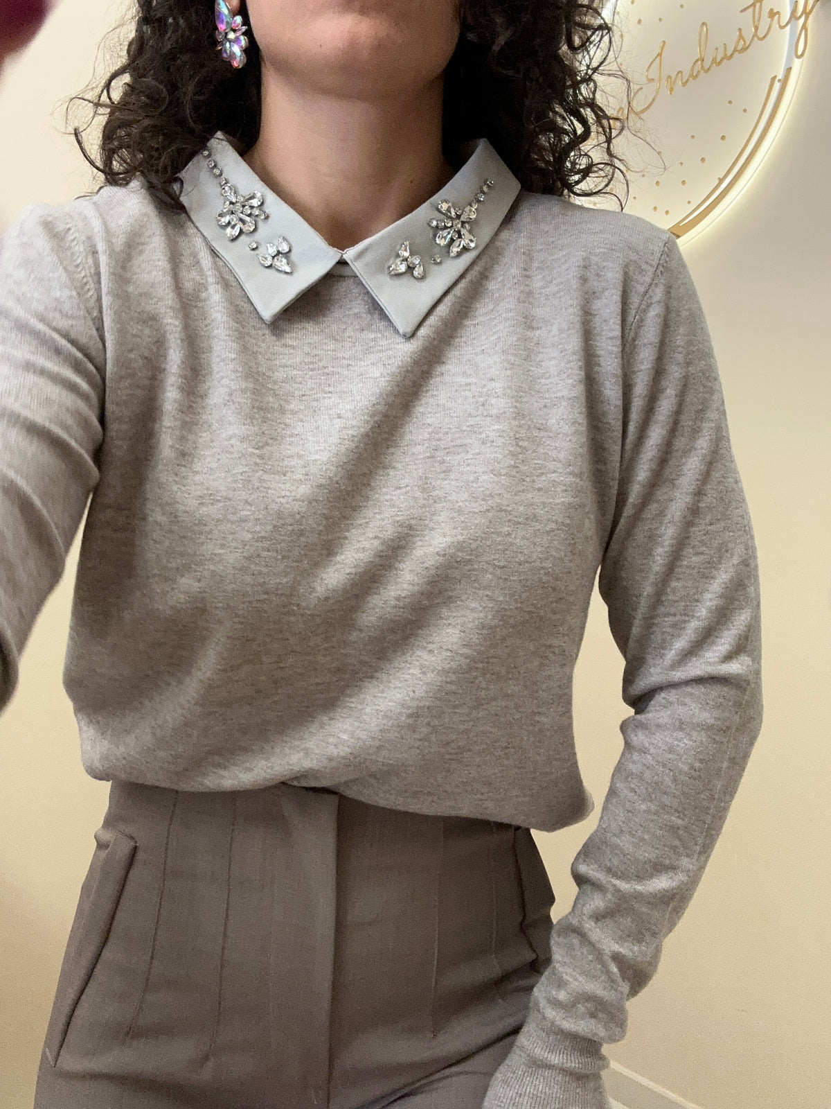 Maglione colletto