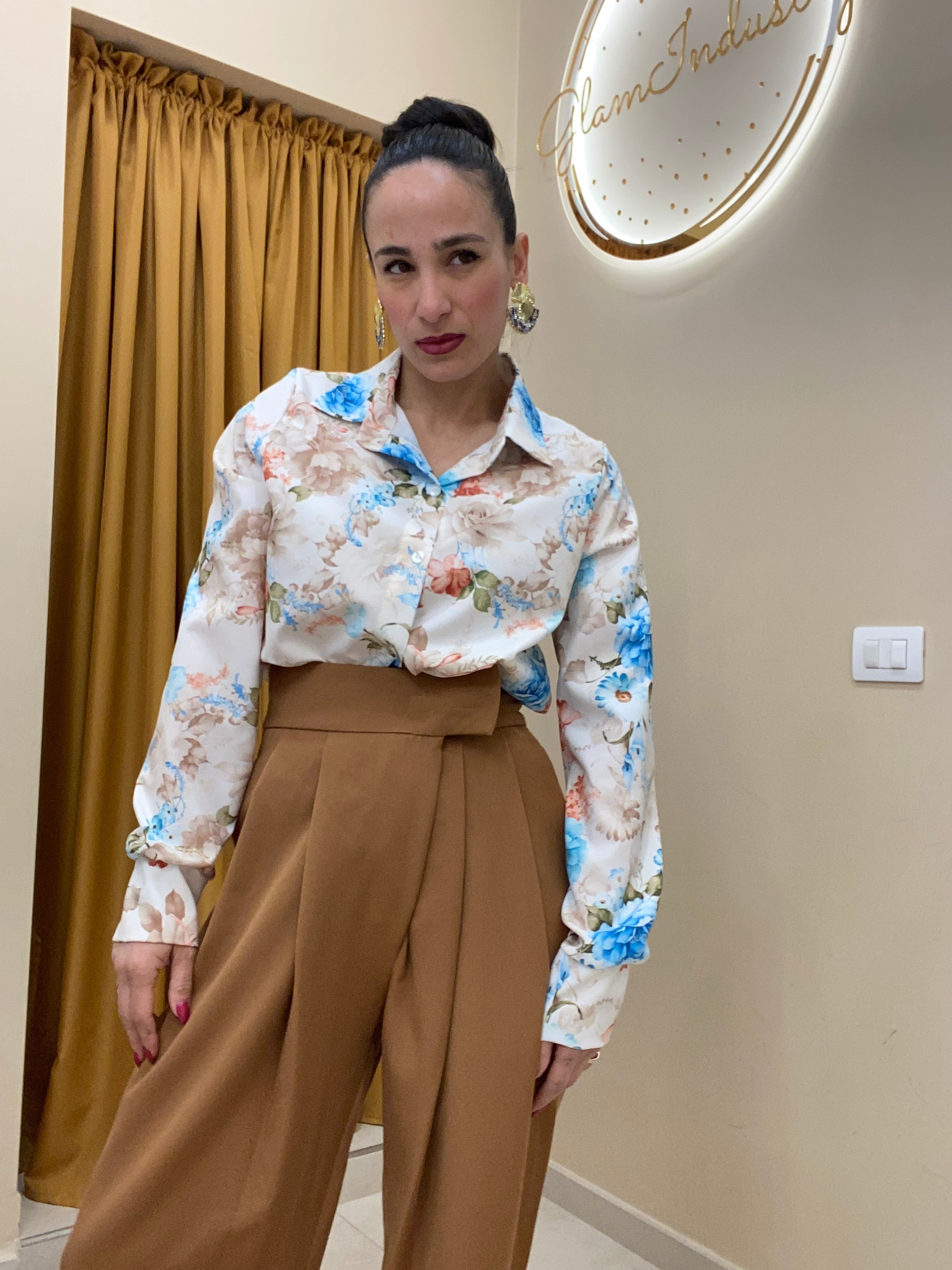 Camicia primavera beige