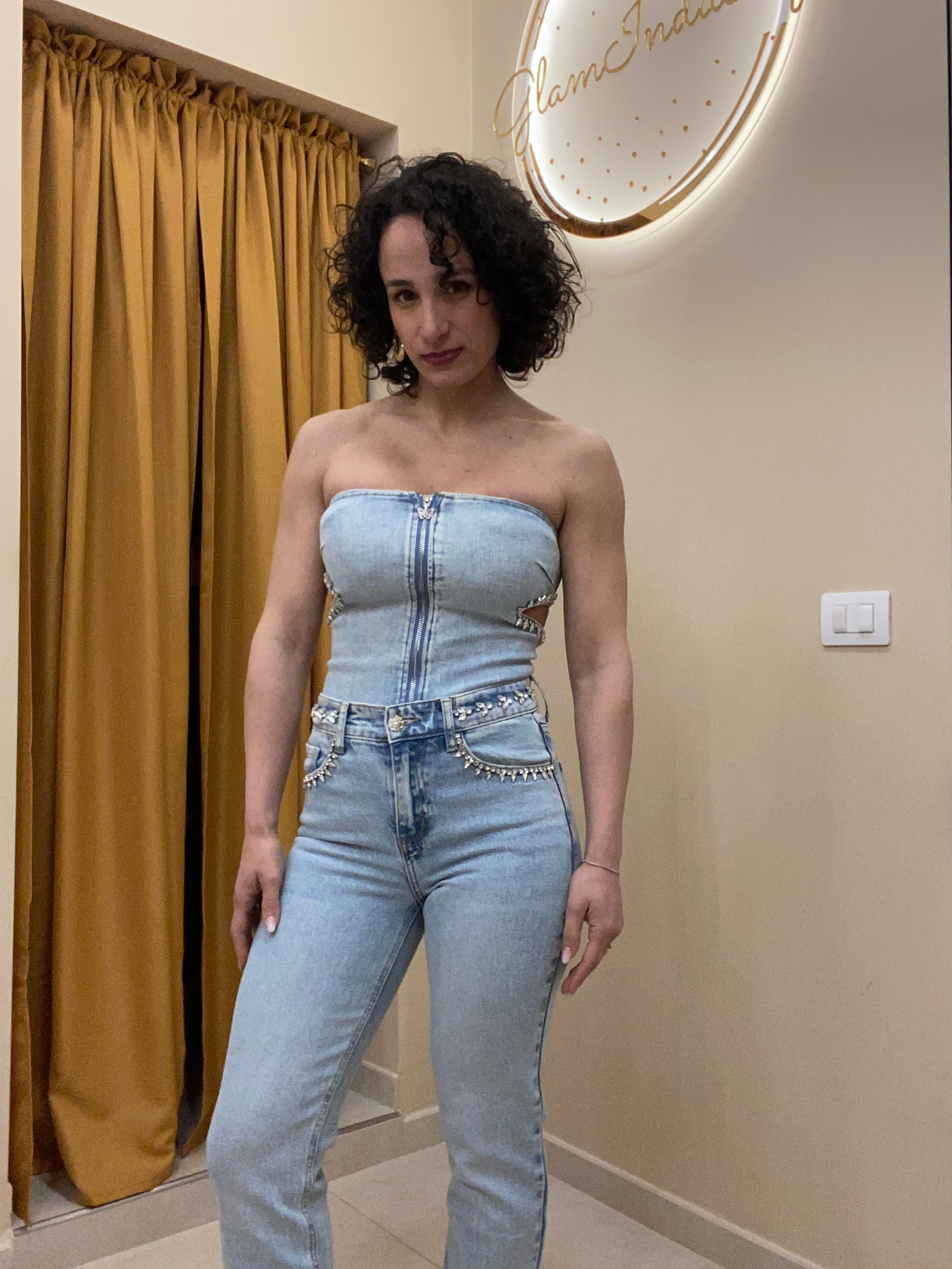 Jeans+Bustino brillantini
