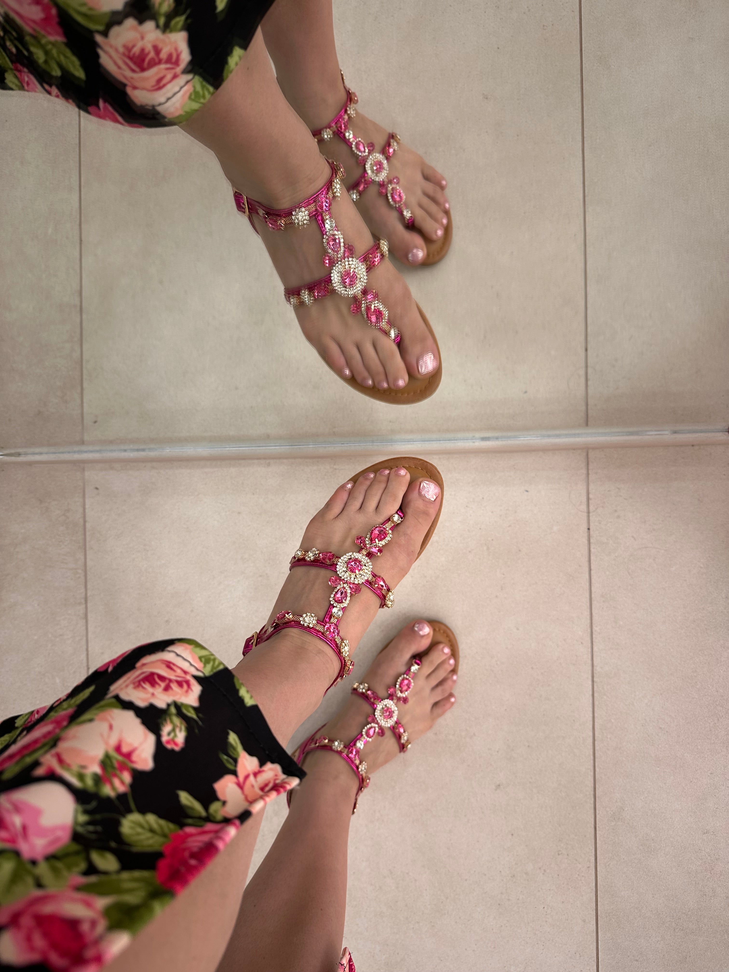 Infradito FUCSIA gioiello