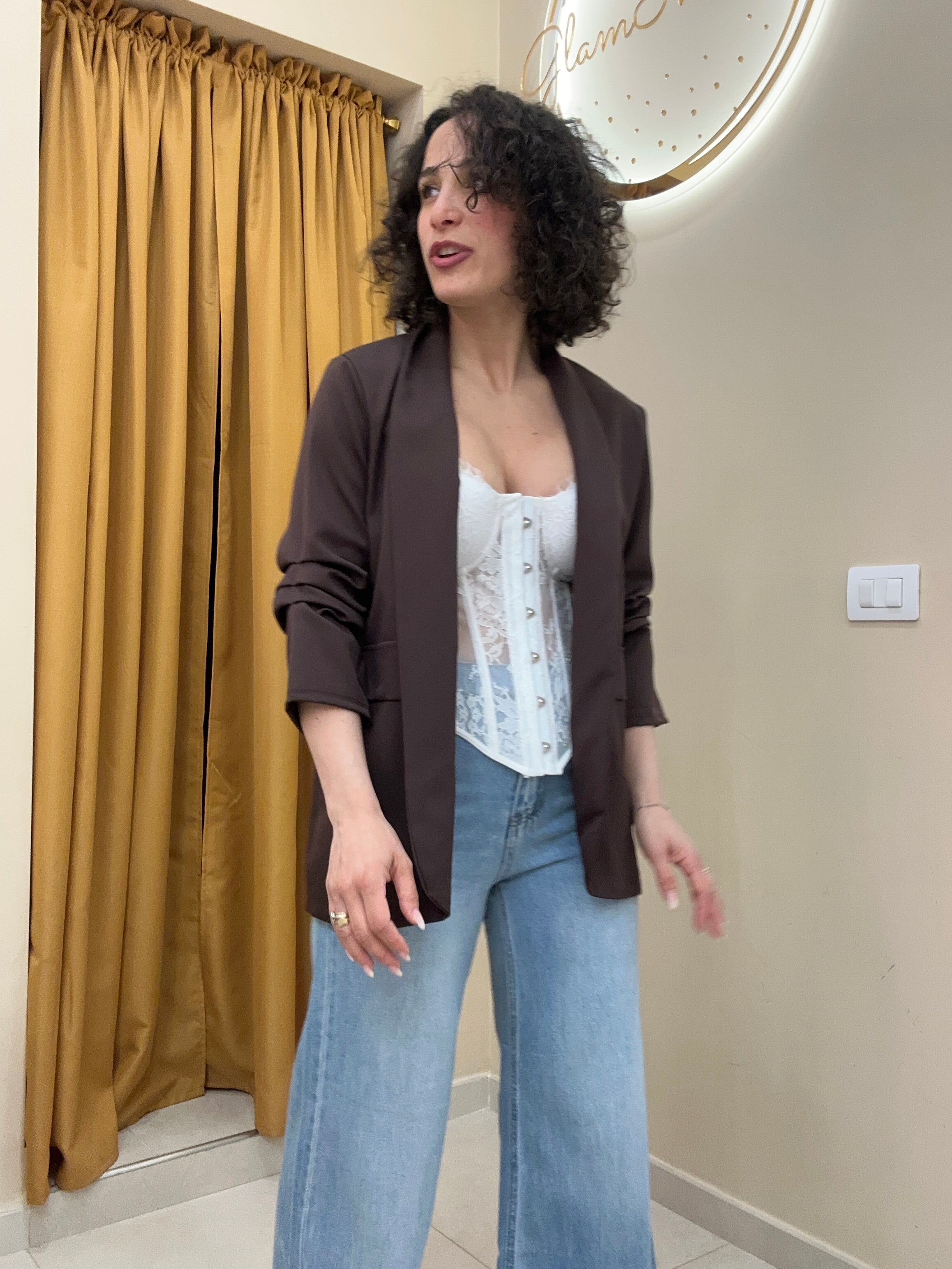 Blazer arricciato