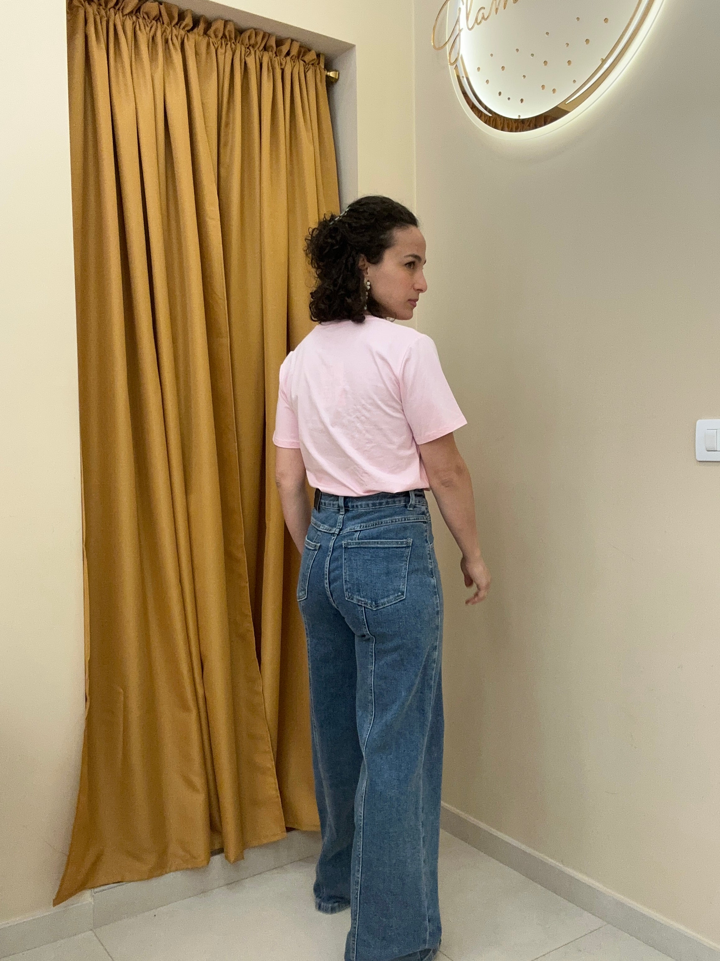 Denim cucitura centrale