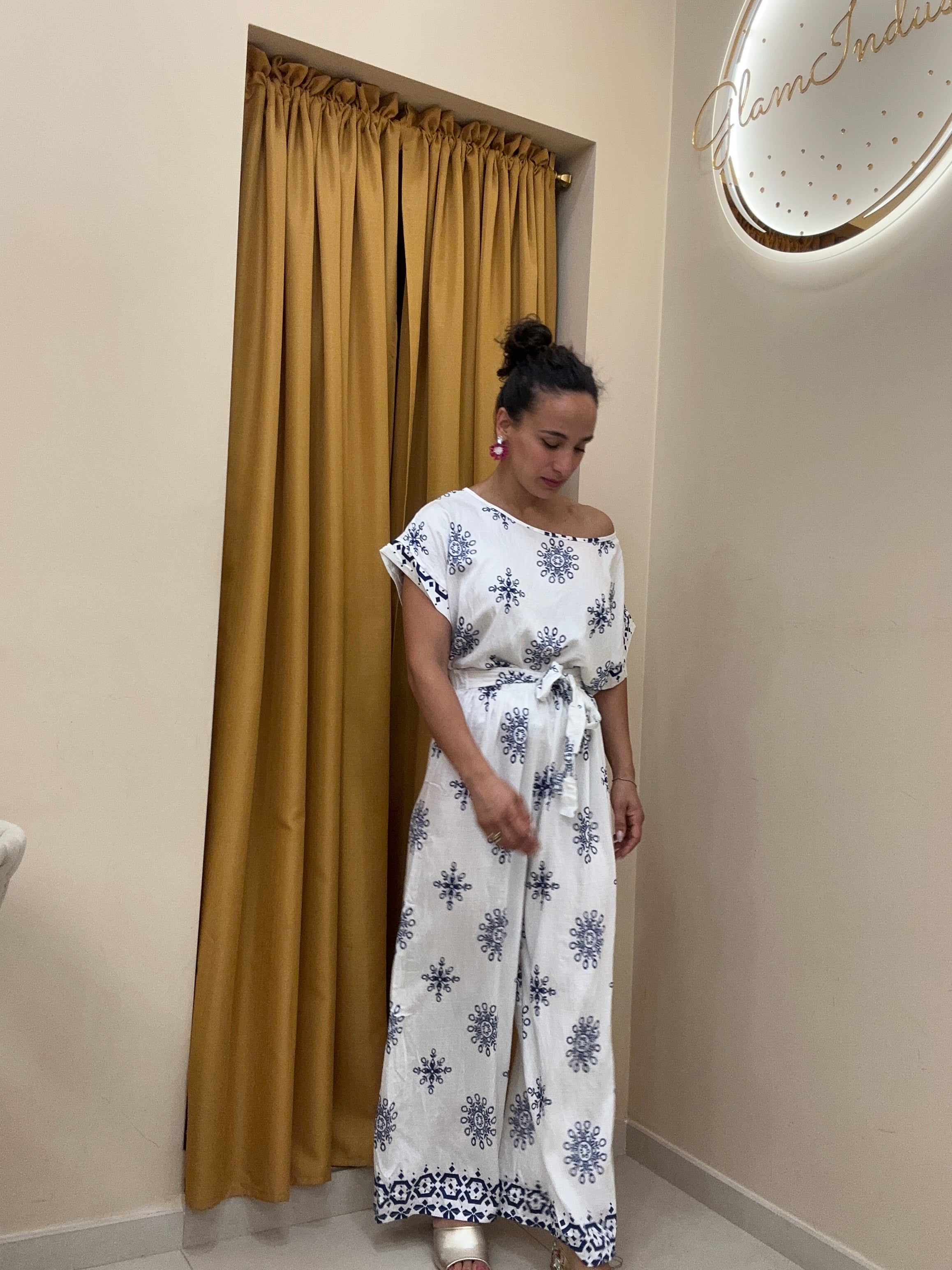 Coordinato con pantalone fiocco