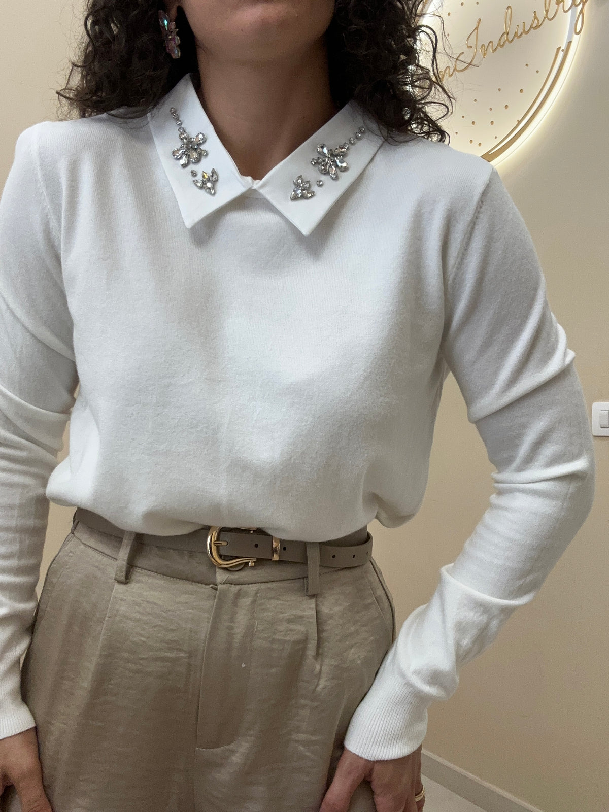 Maglione colletto