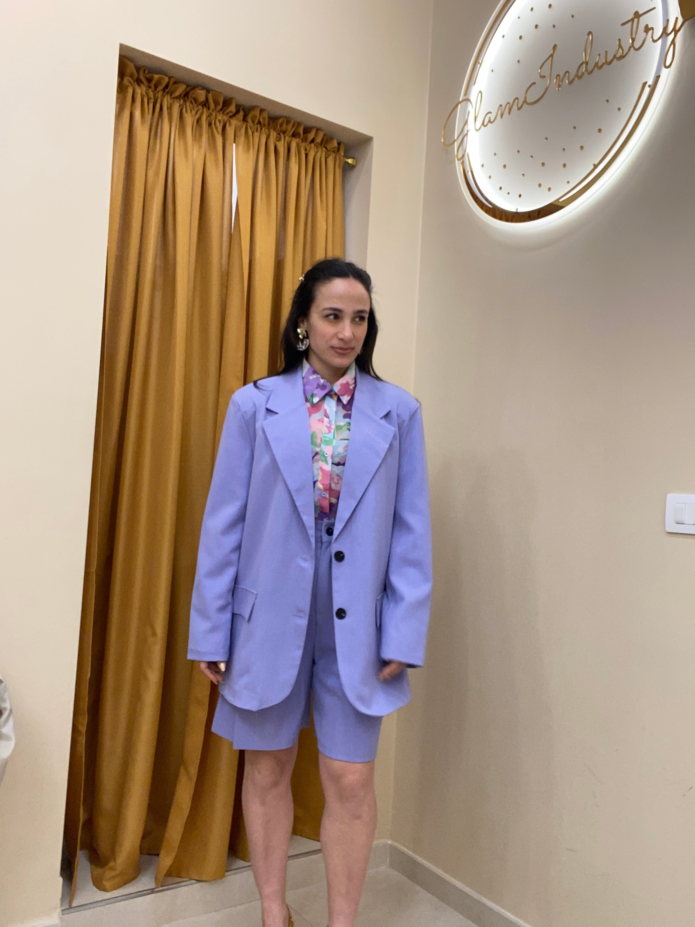 Tailleur bermuda lilla