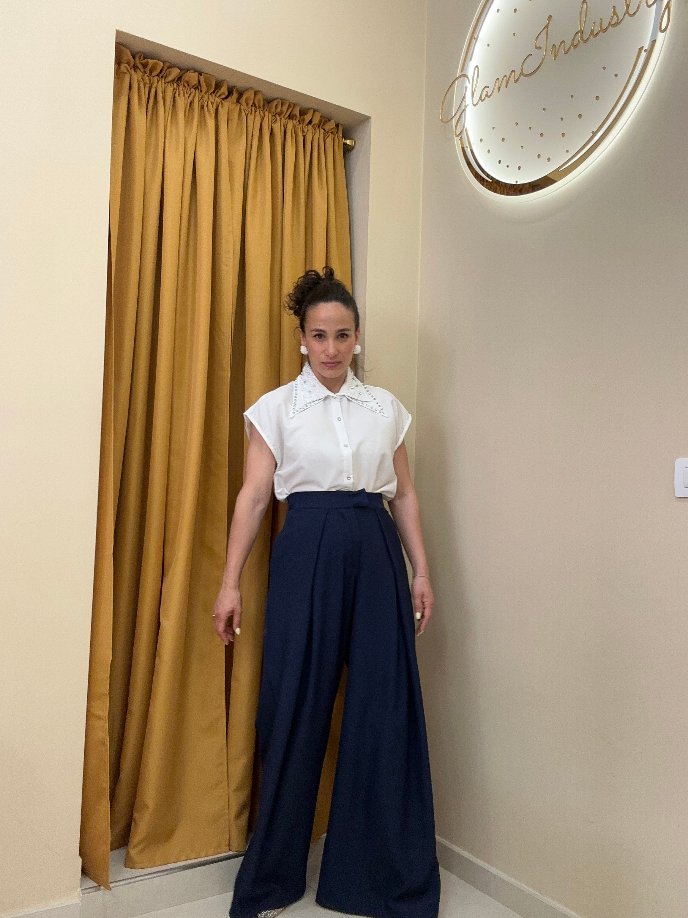 Pantalone blu elegante