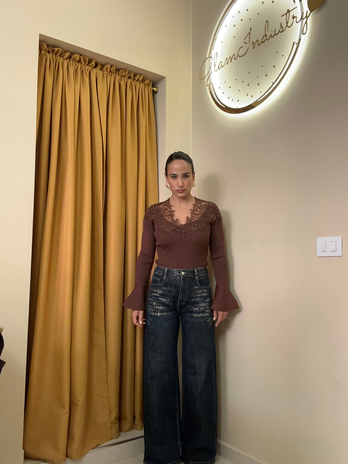 Maglia merletto Top