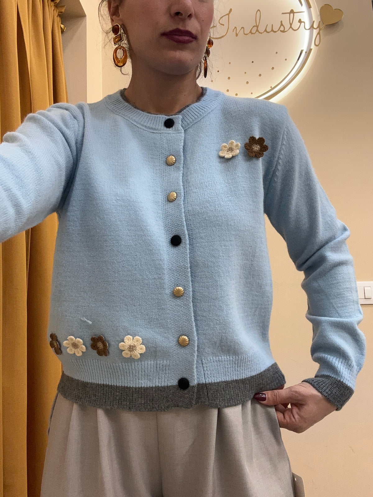 Cardigan margheritina