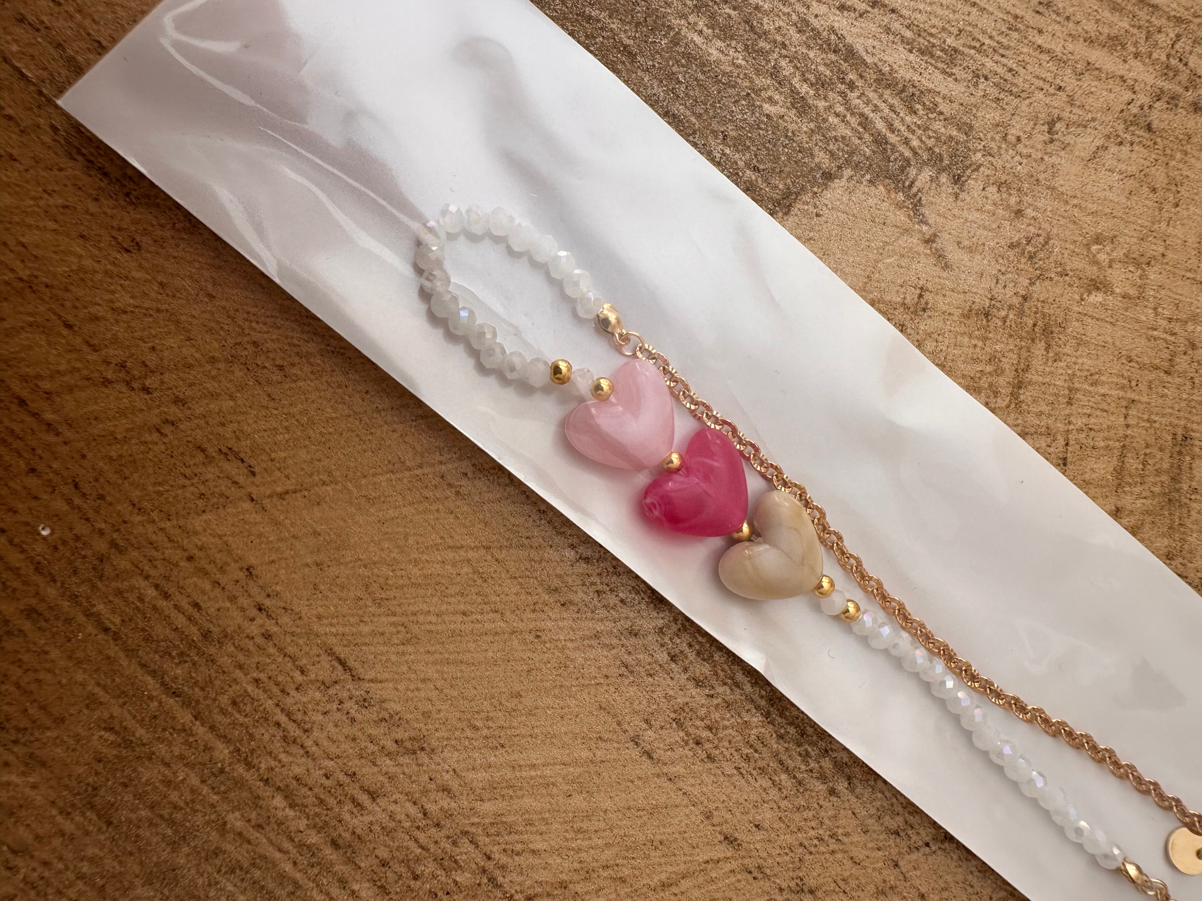 Collana tre cuori