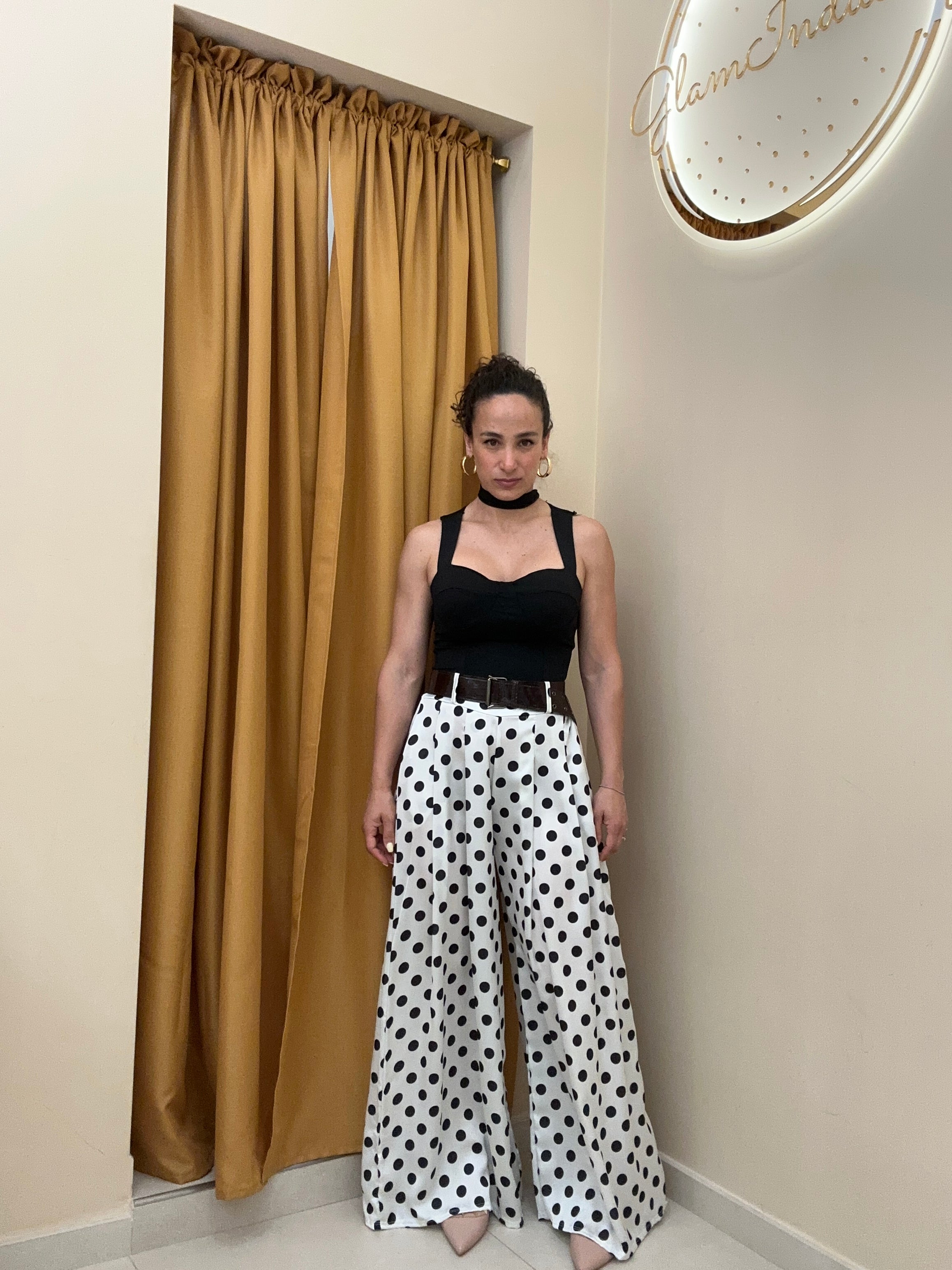Pantalone pois BIANCO