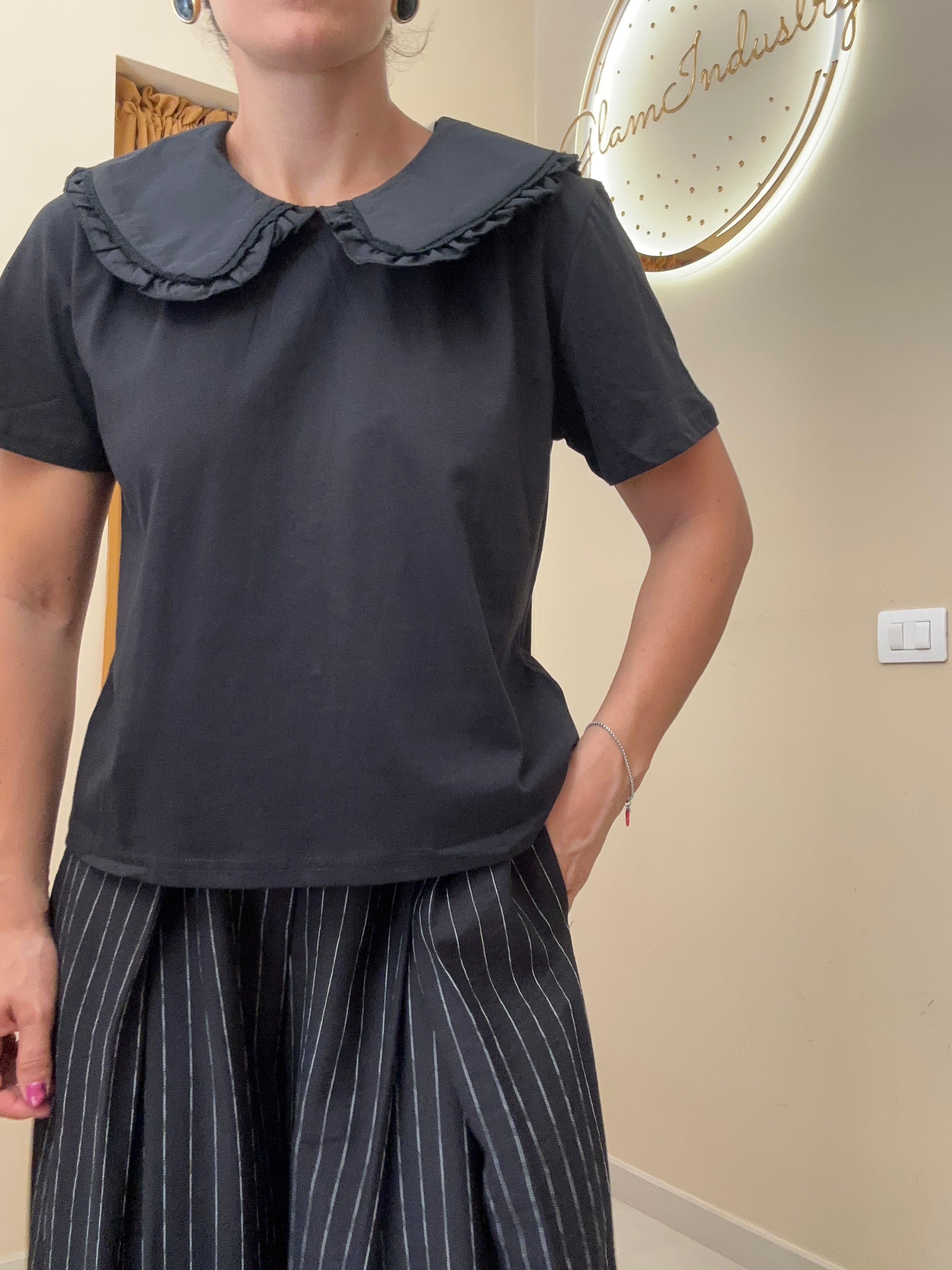 T-shirt colletto bavero