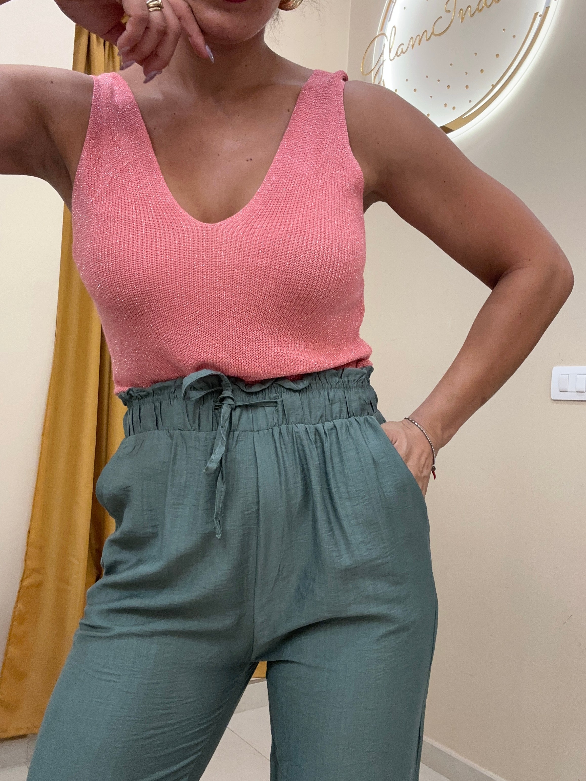 Top dettaglio lurex