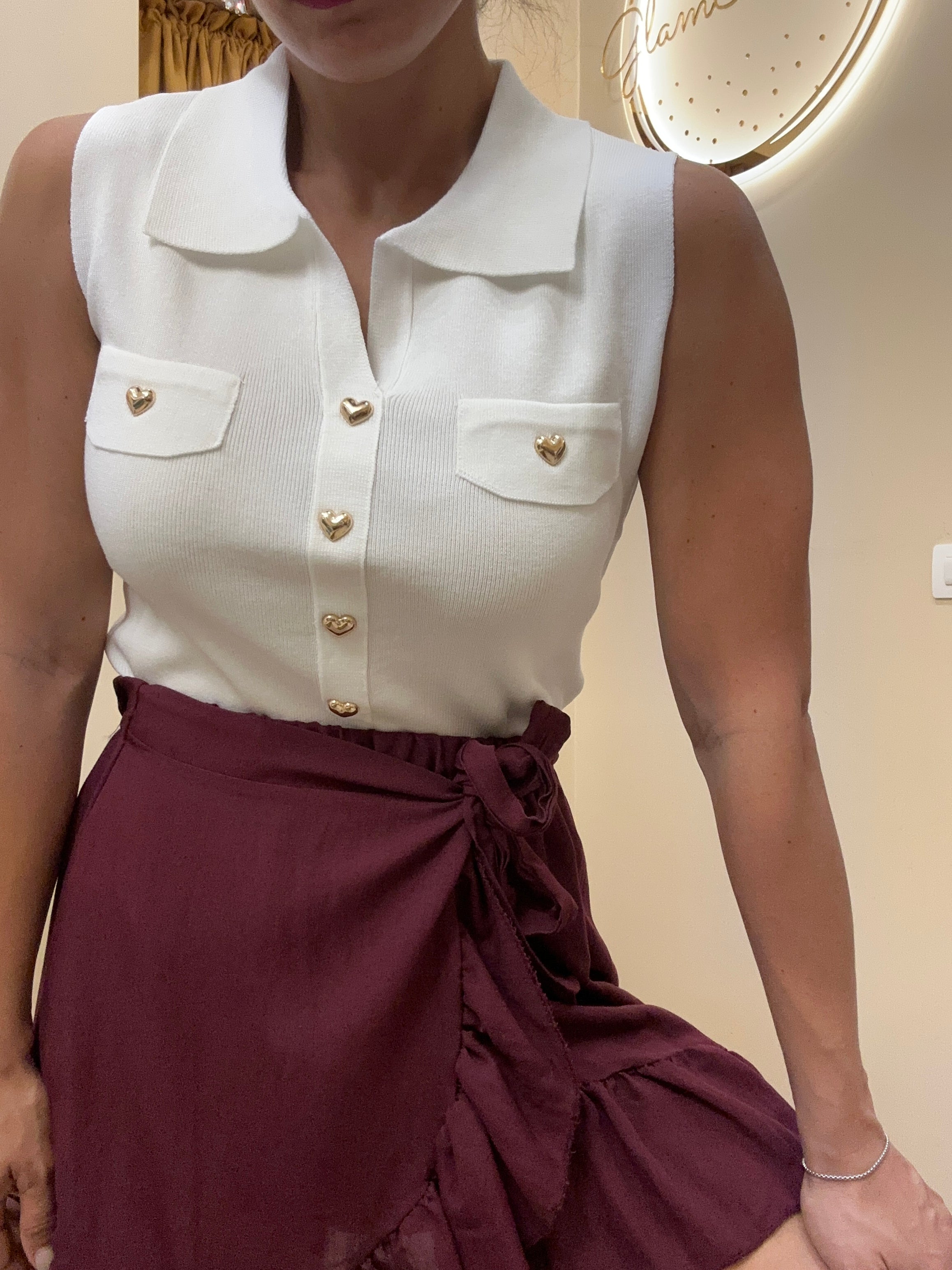 Polo filo cuori