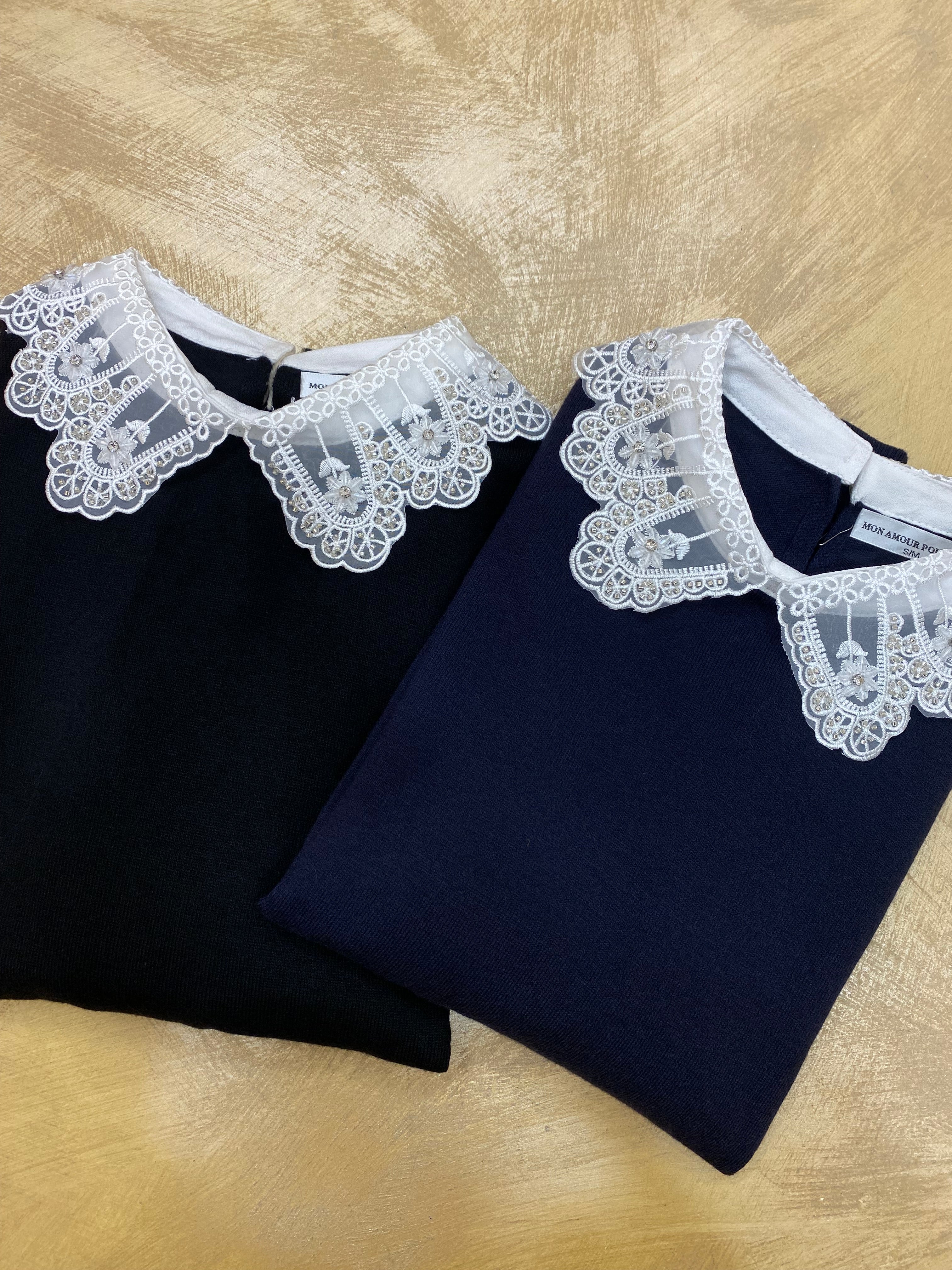 Pull Colletto velato