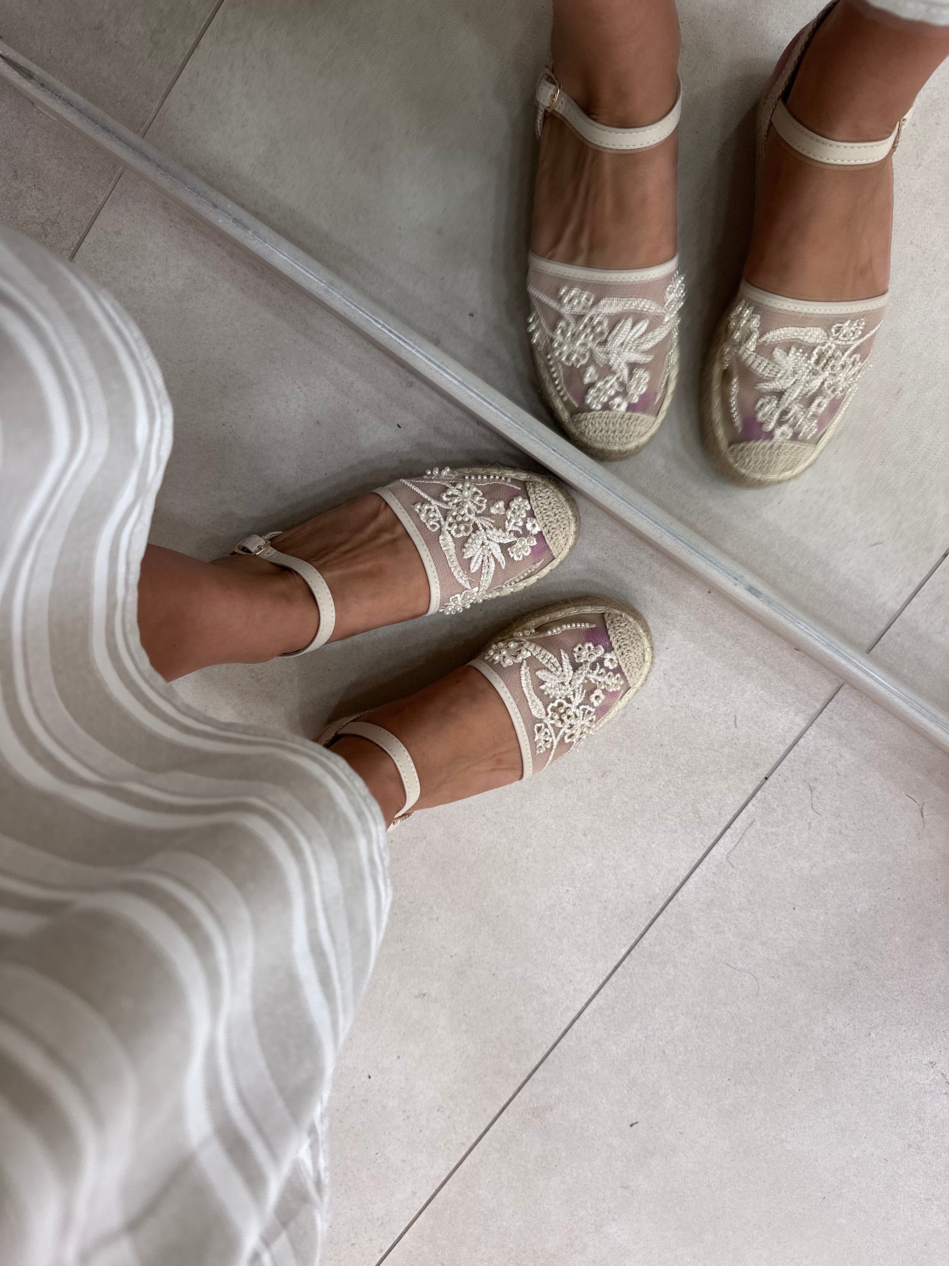 Zeppa perline BEIGE