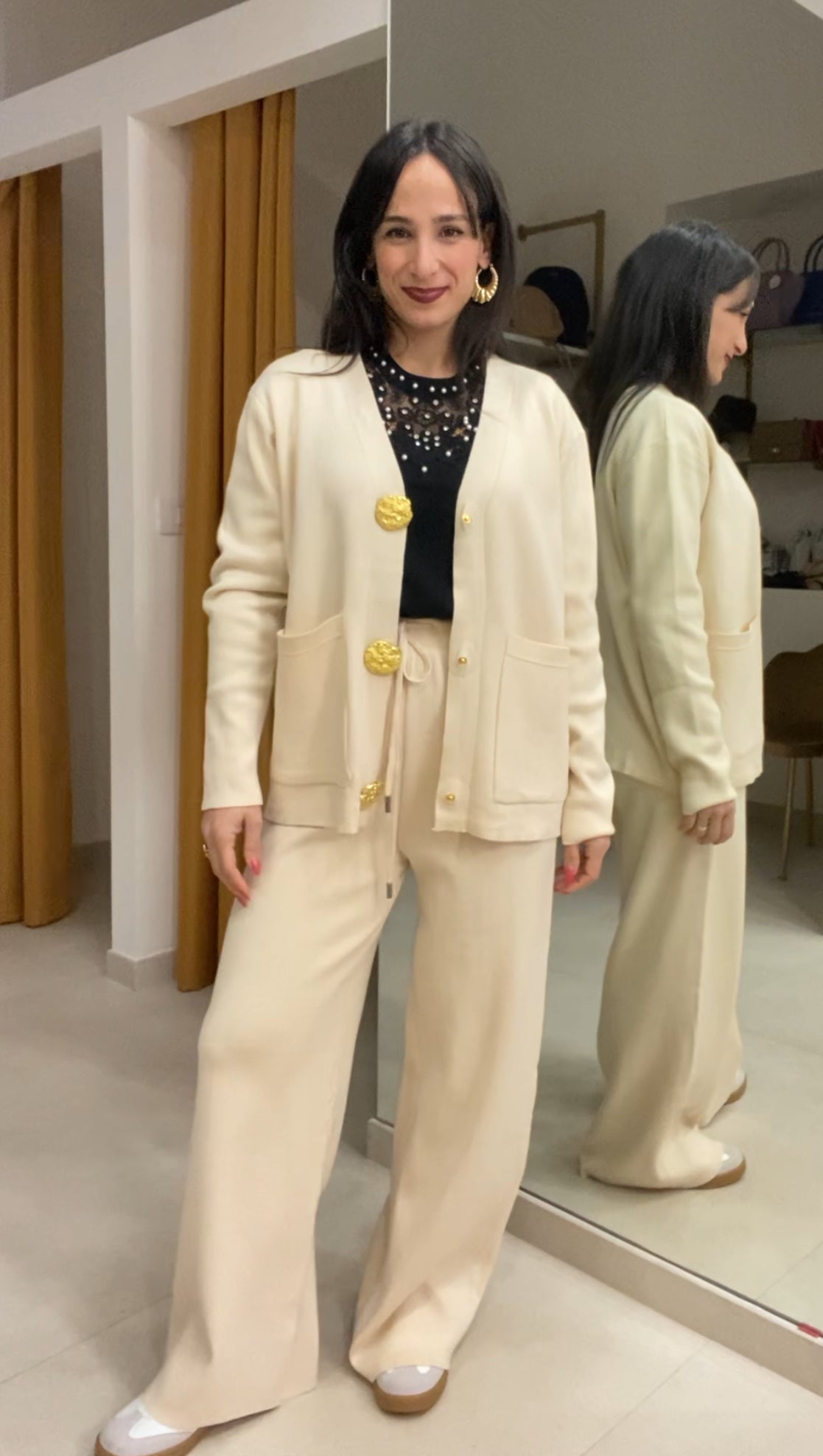 Coordinato bottoni oro