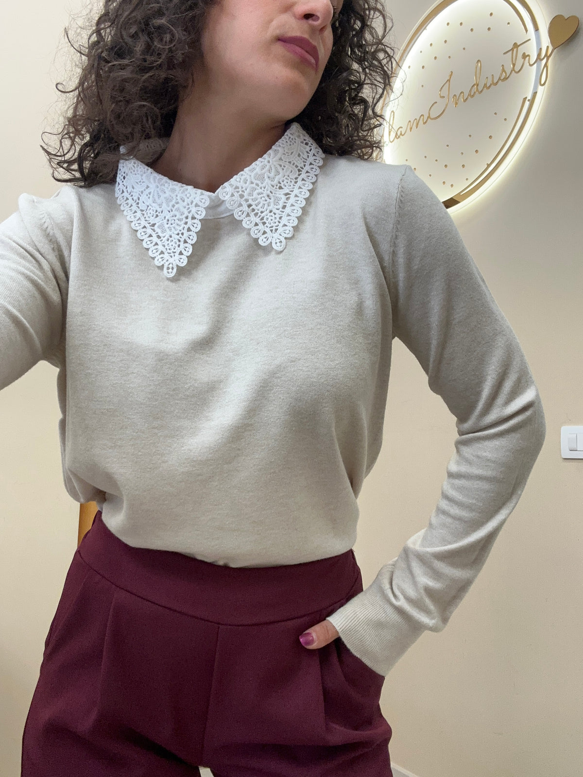 Maglione colletto 2539