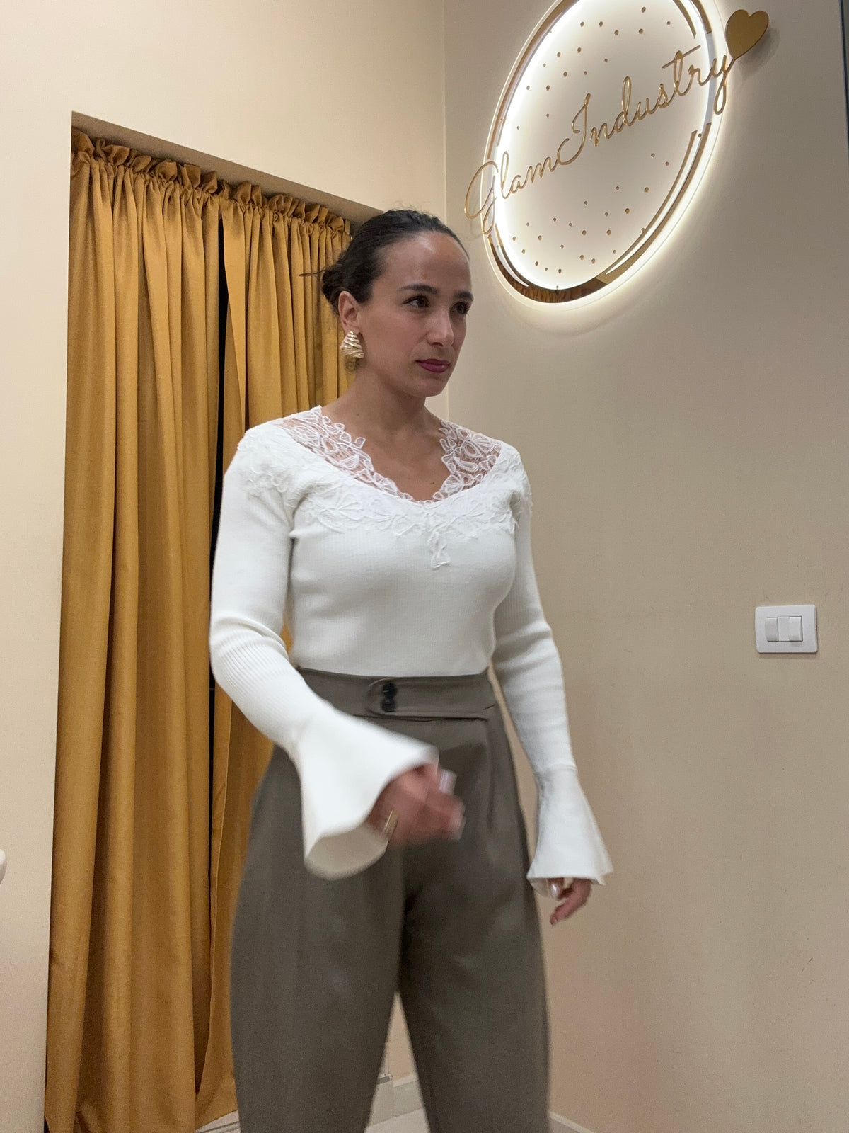 Maglia merletto Top