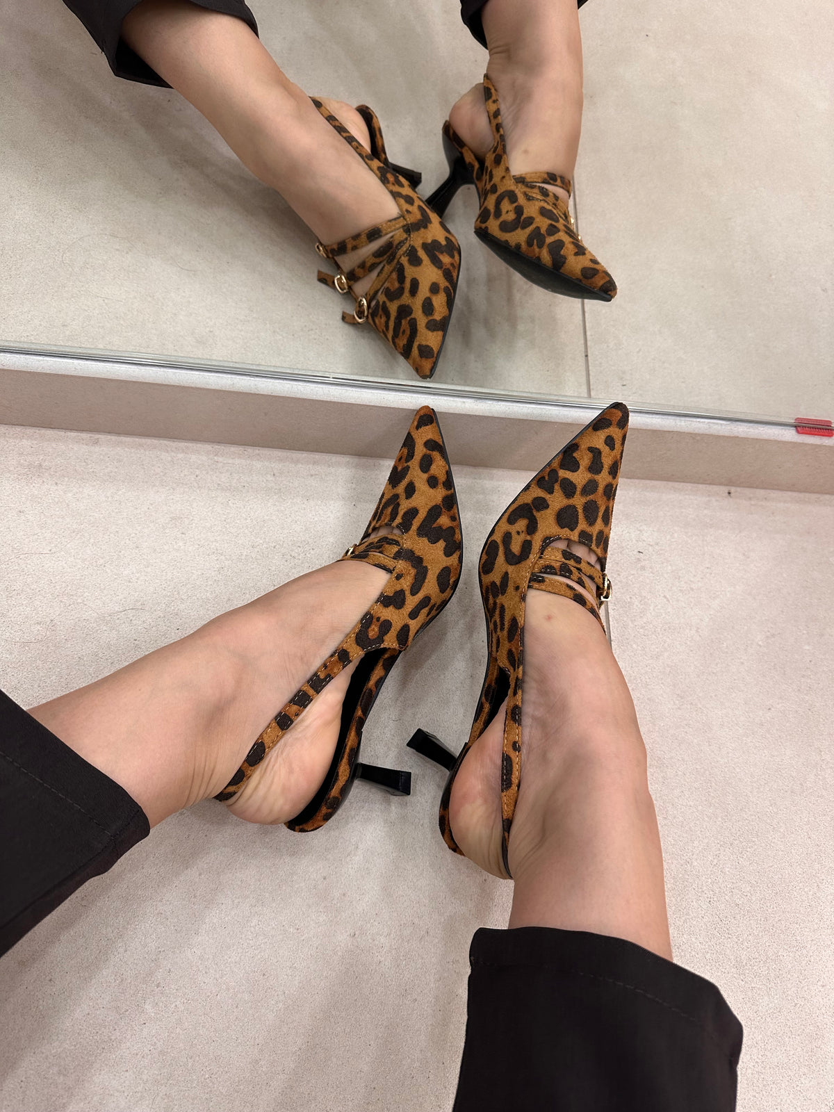 Slingback animalier 2761