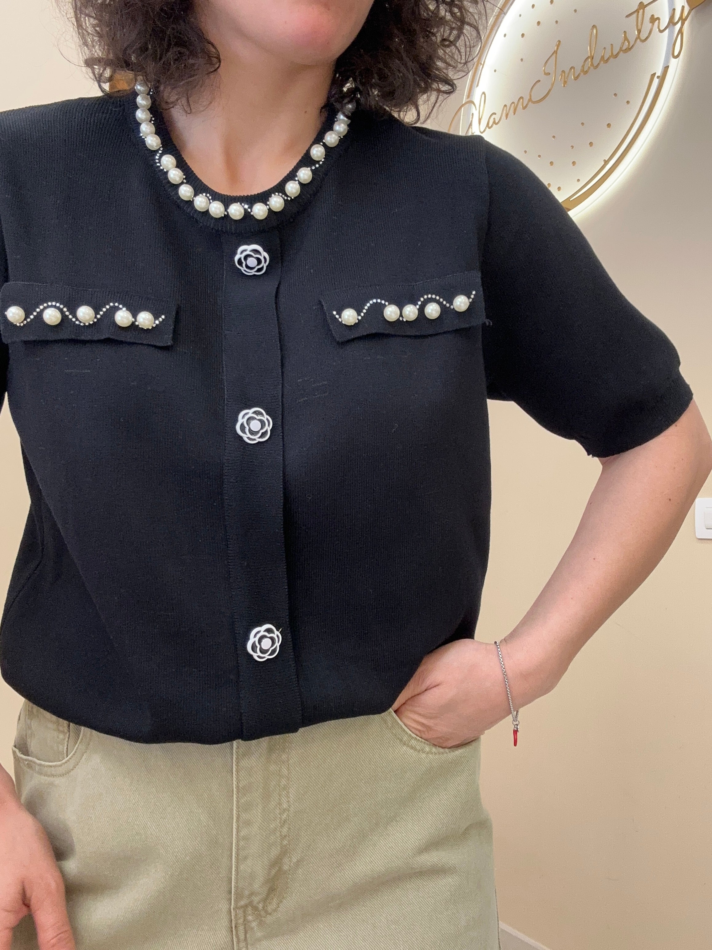 Maglia filo Coco NERO