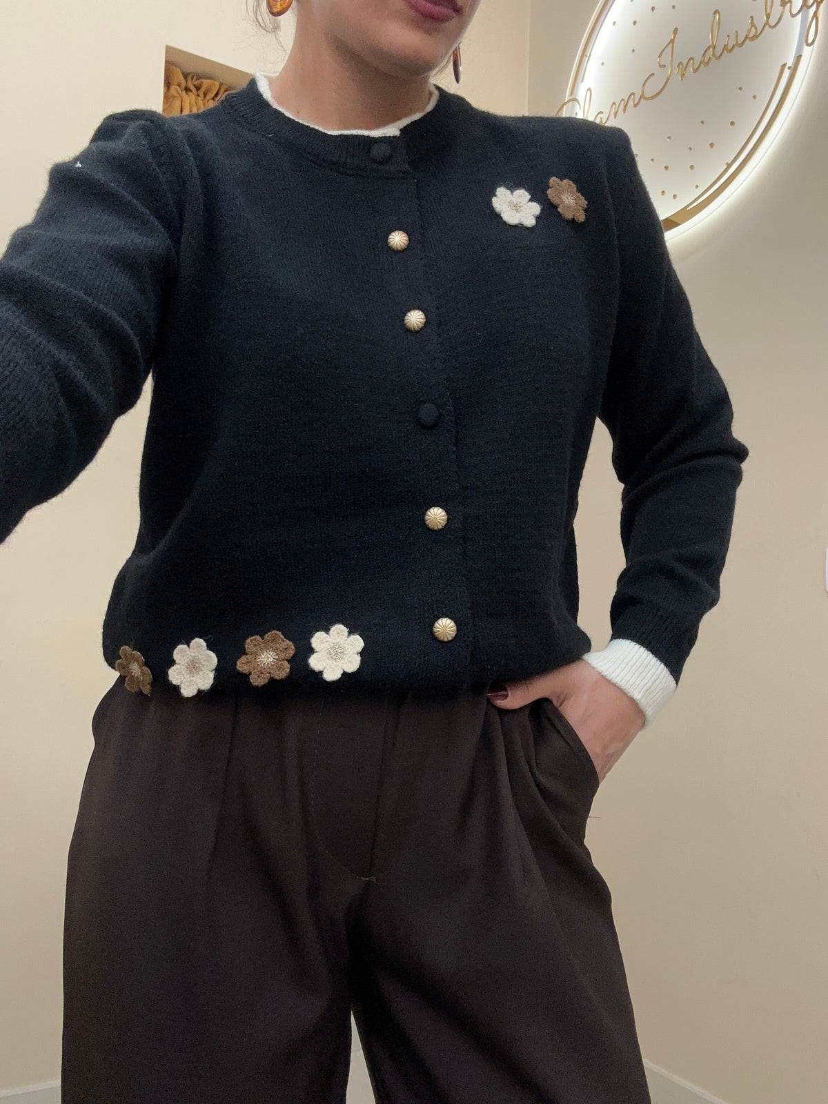 Cardigan margheritina