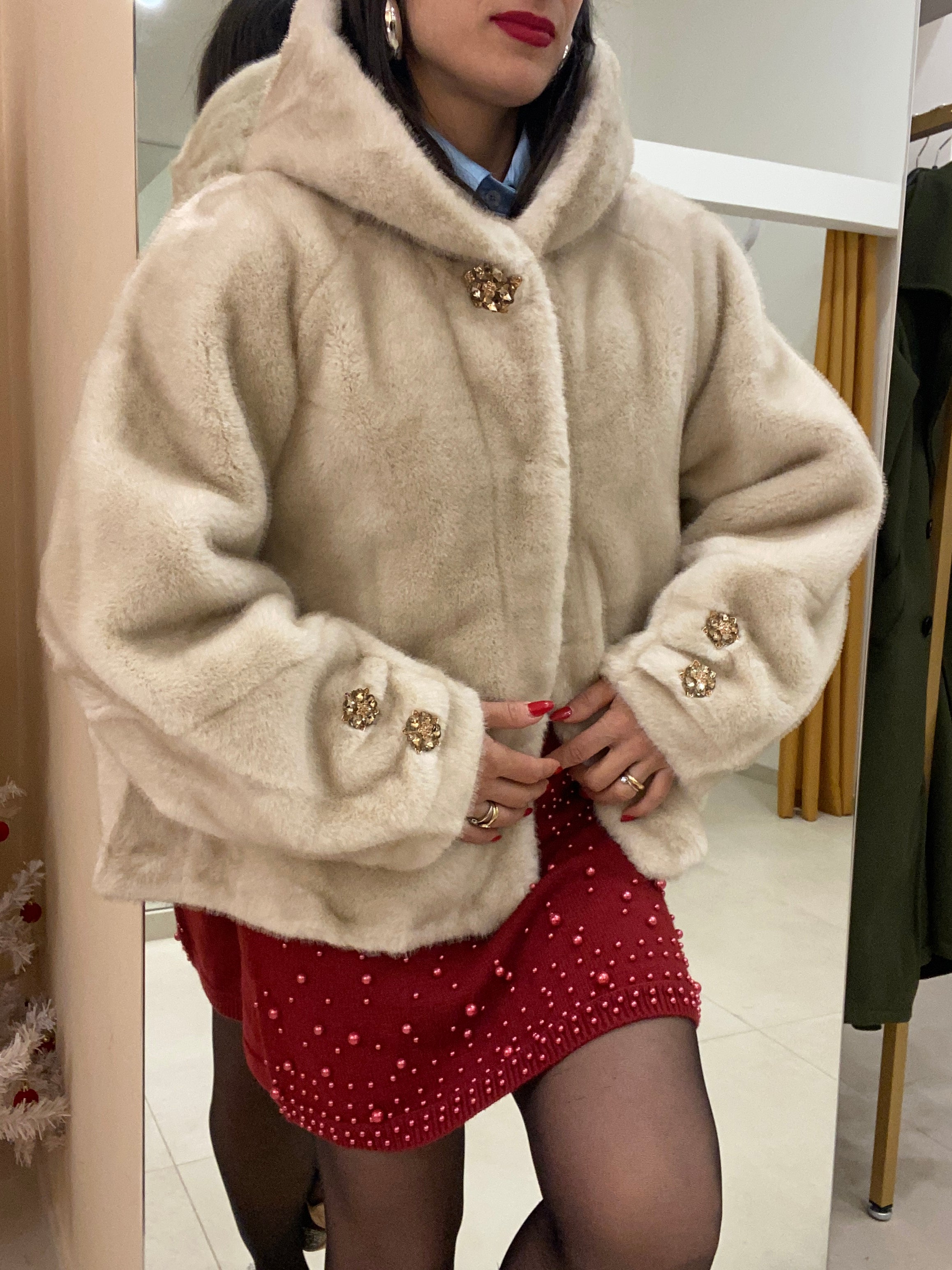 EcoPelliccia scialla BEIGE