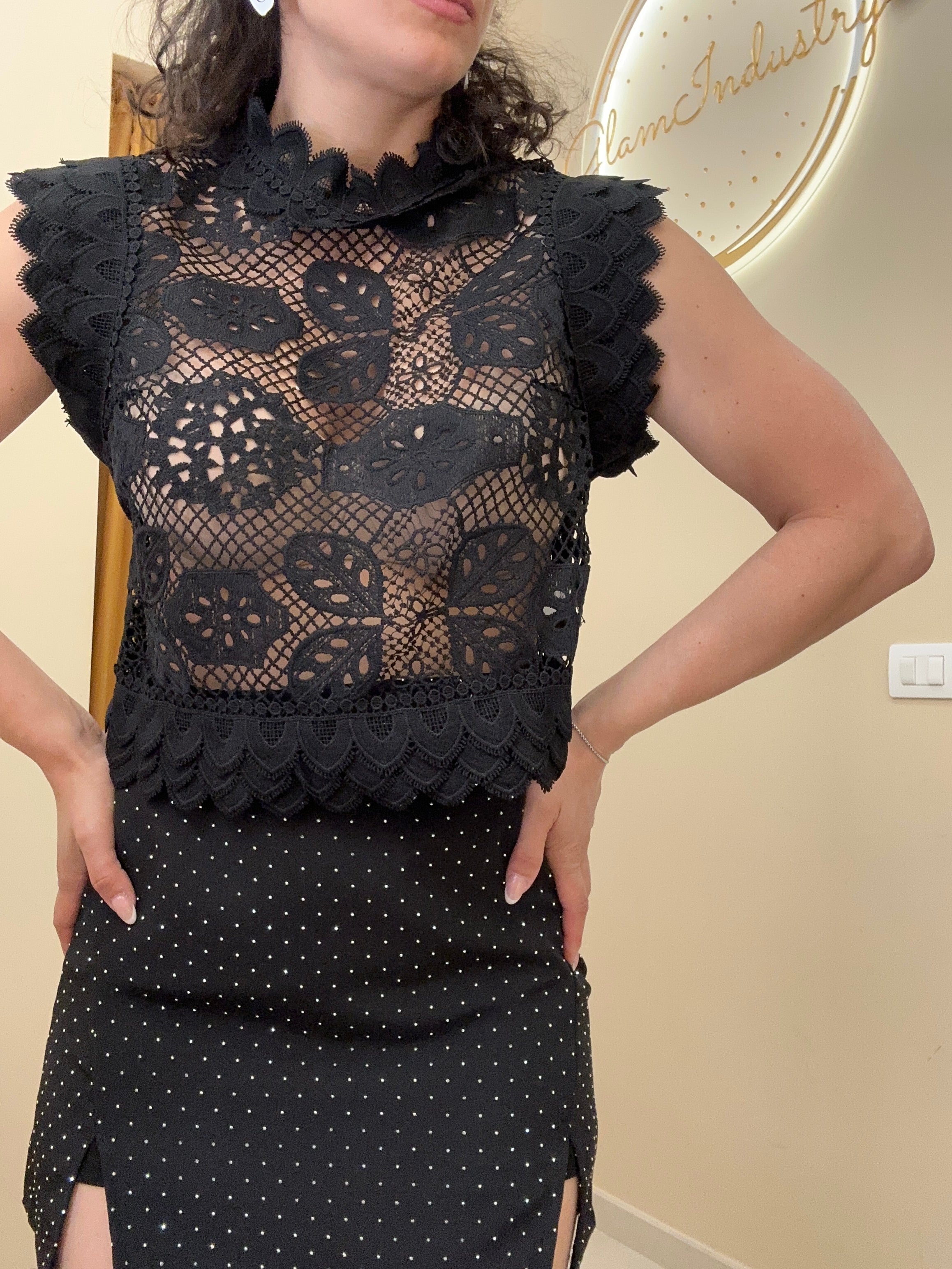 Blusa macramè