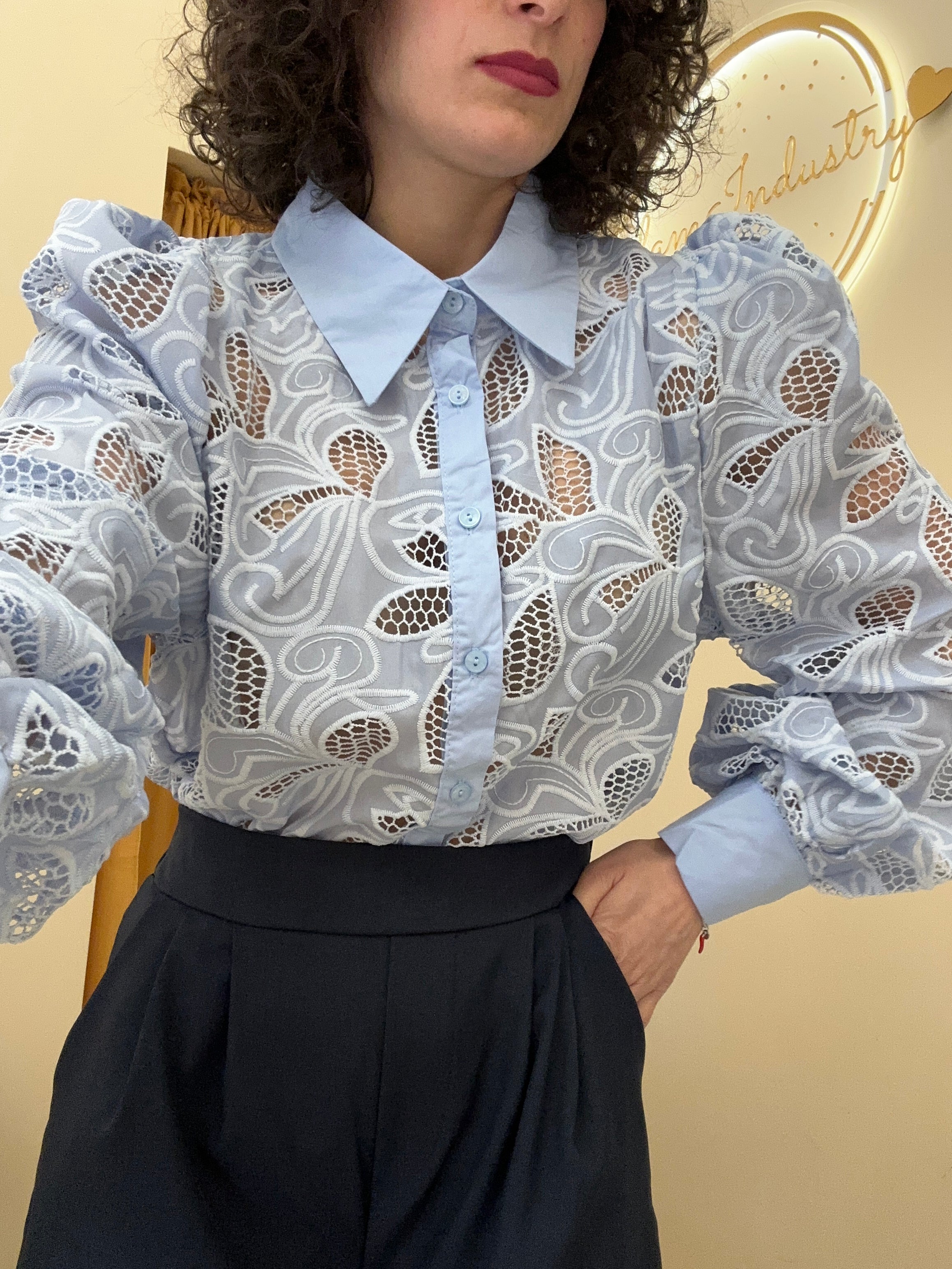 Camicia Cesare celeste
