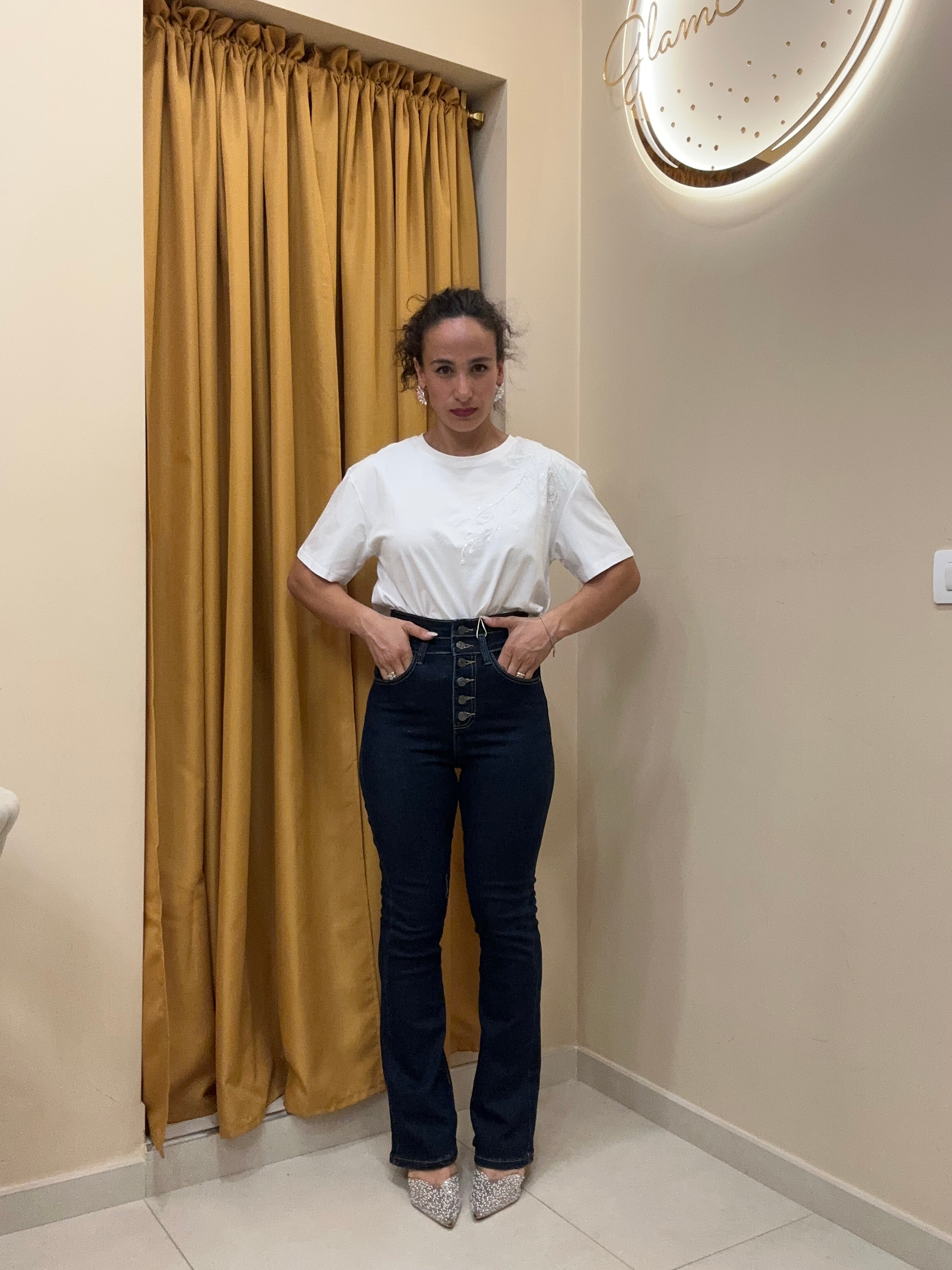 Denim bottoni zampetta