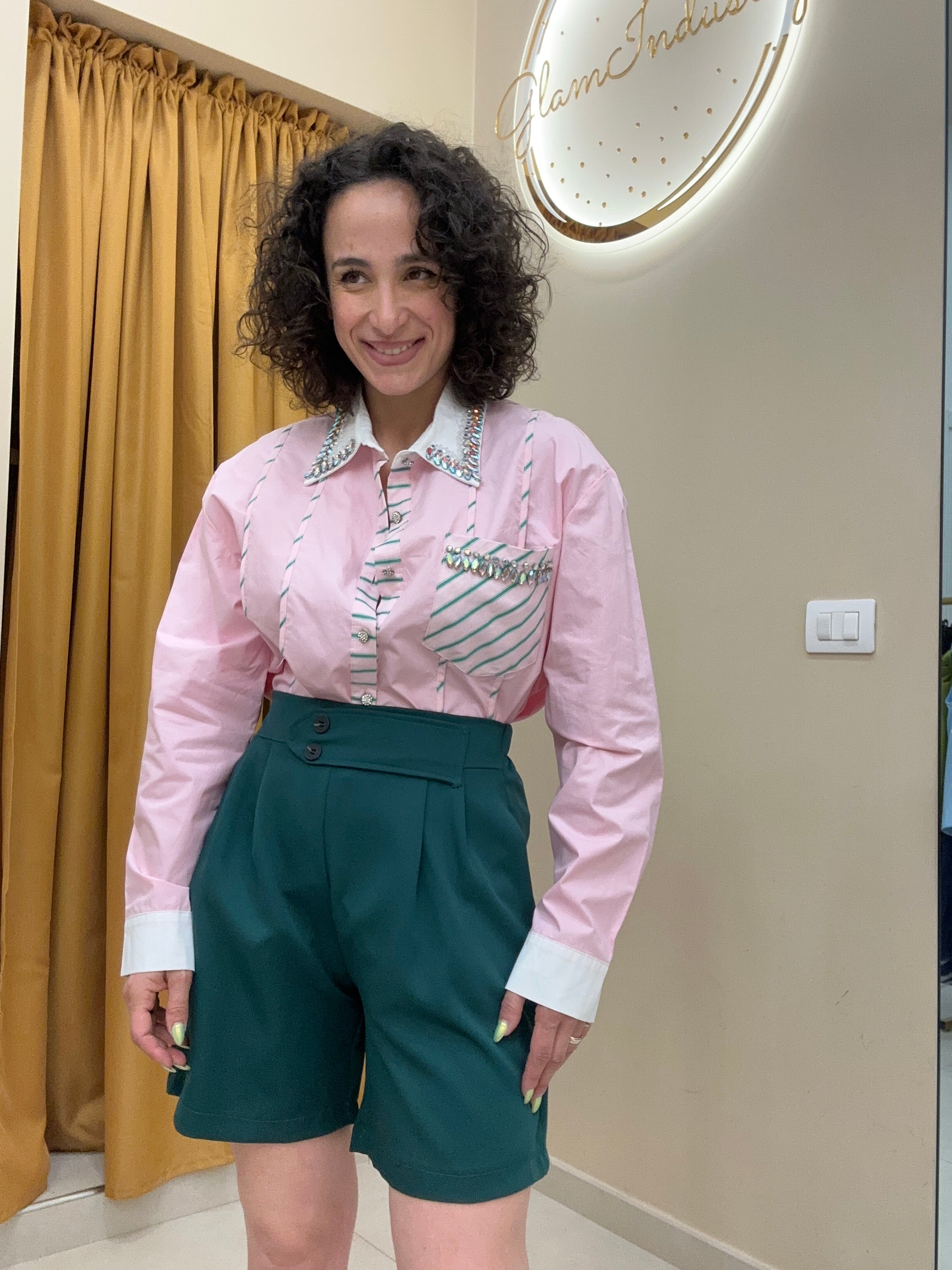 Camicia pink&green